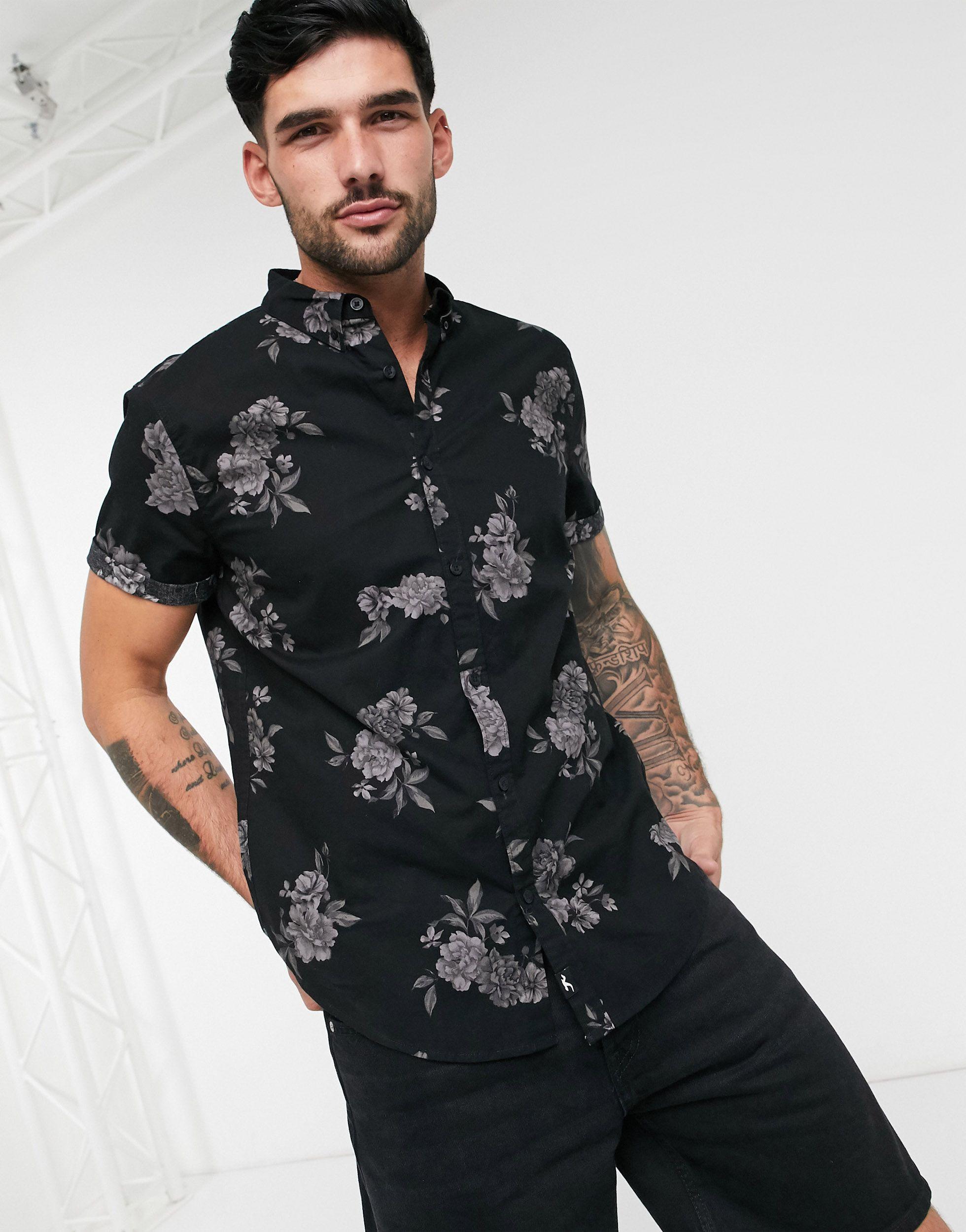 hollister mens short sleeve shirts