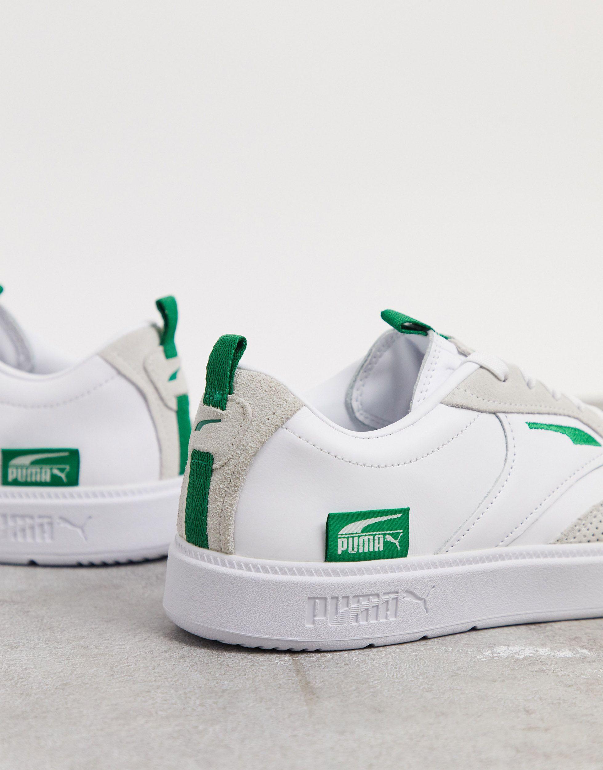 PUMA Oslo Pro Leather Trainer in White for Men | Lyst