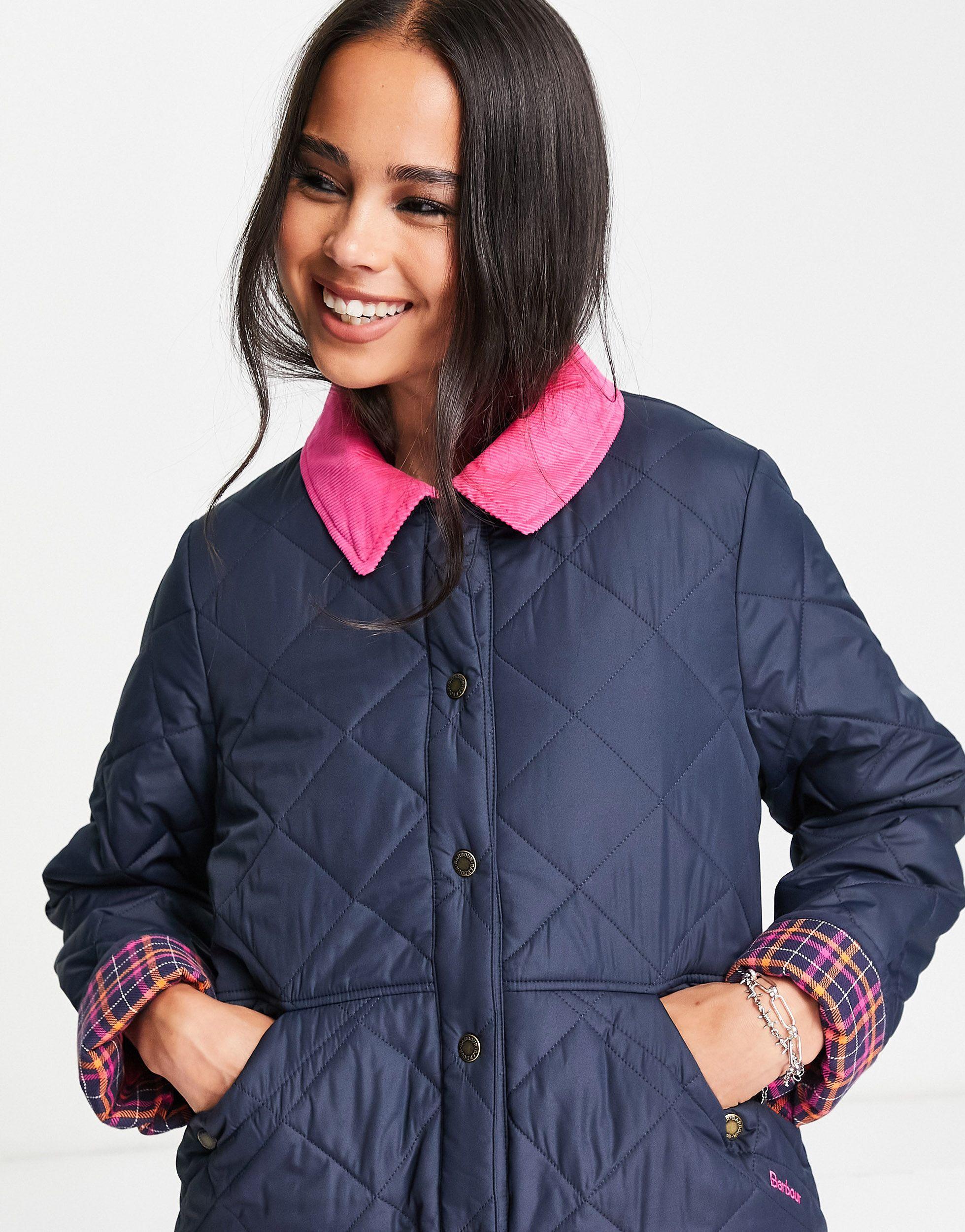Barbour X Asos Exclusive Brooke Quilted Jacket in Blue | Lyst