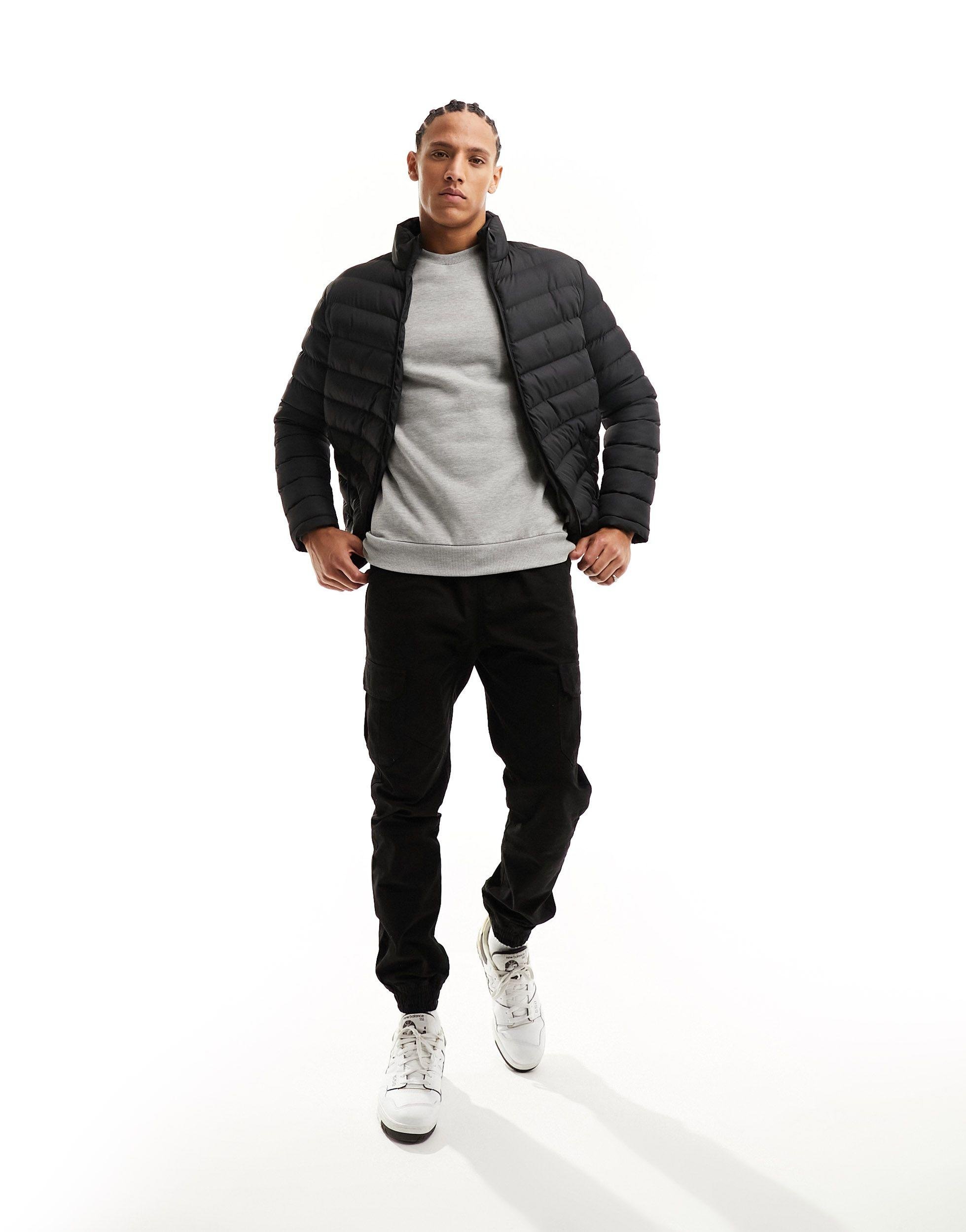 Brave soul cheap puffer jacket mens