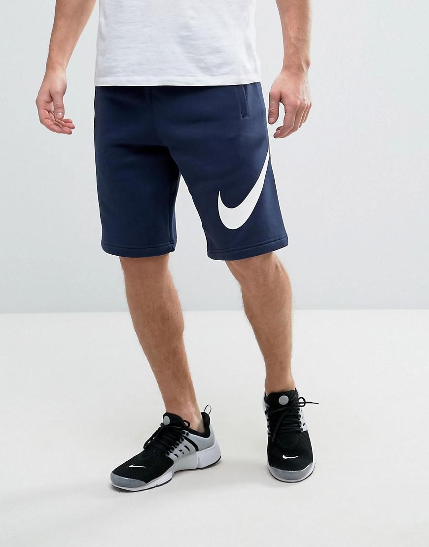 nike jersey shorts with large logo
