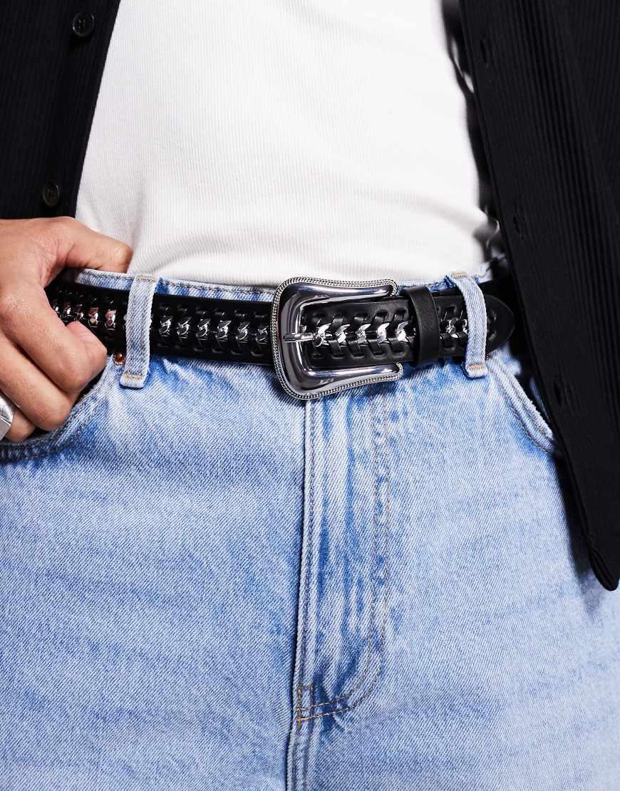 Buckle Belt Asos Belt Chain Women Wide Waist Hip Eyelet Belt With