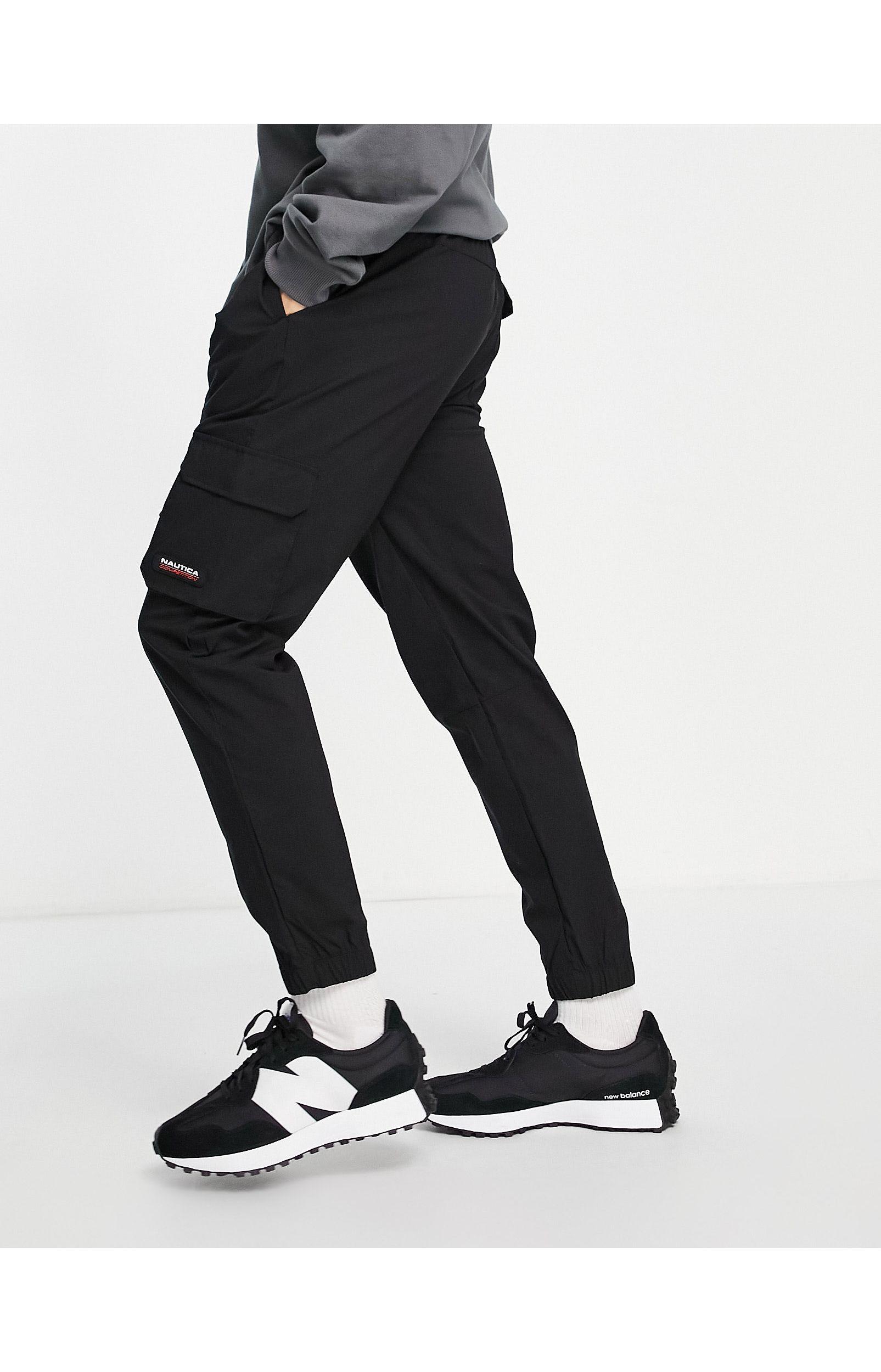 Nautica Payara Nylon Cargo Trousers in Black for Men | Lyst UK
