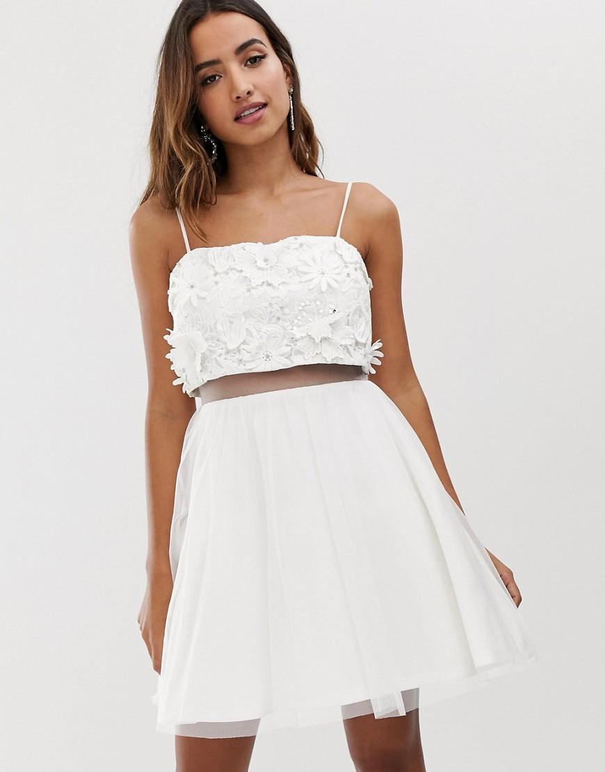 asos edition lace long sleeve crop top maxi wedding dress