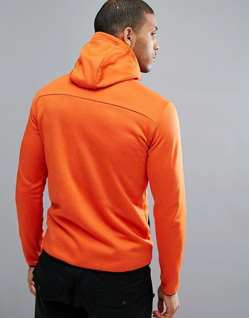 orange peak performance hoodie