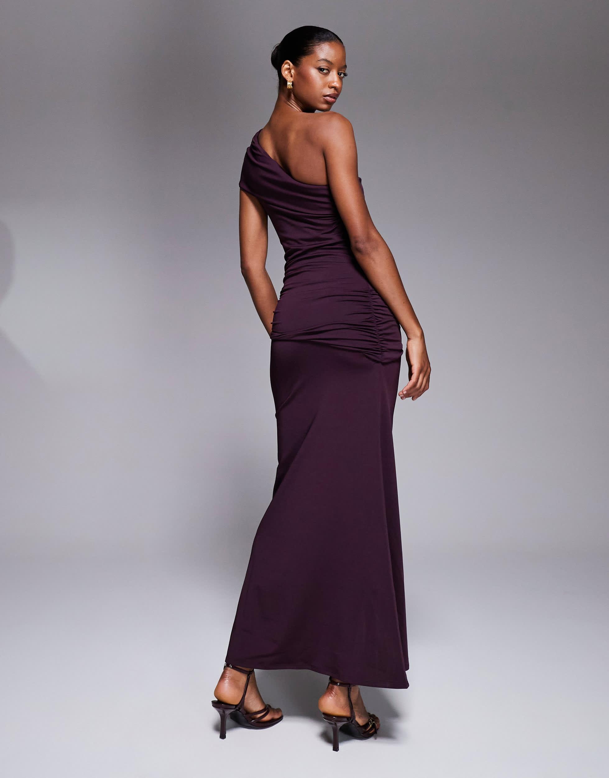 Robe Sans Bretelles New Look Taille 8, Violette Avec Bordure Satinée, Longueur 29 Pouces, Occasion Très Bon état - Pour Soirée Ou événement