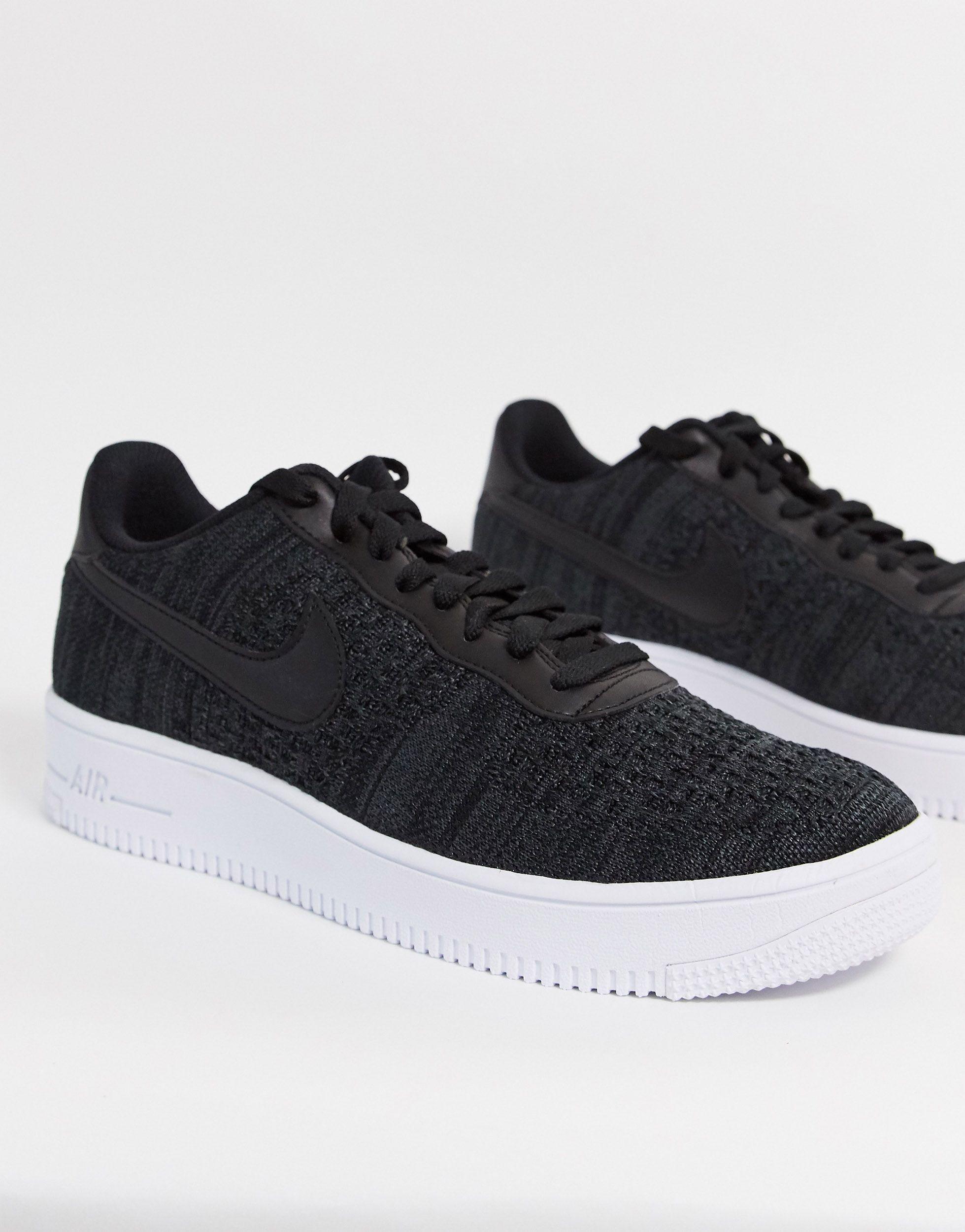 Exquisito Notorio reacción Nike Air Force 1 Flyknit 2.0 in Black for Men | Lyst UK