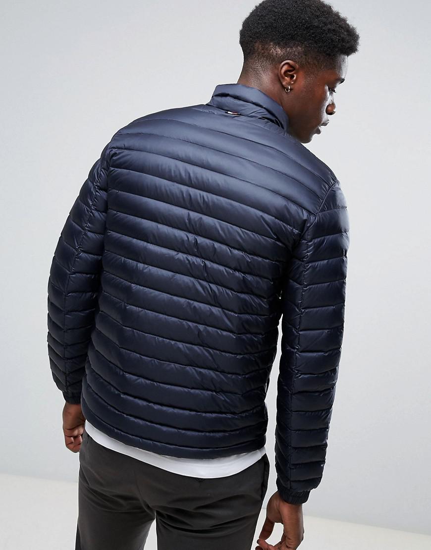 Tommy Hilfiger Synthetic Packable Down Bomber Puffer Jacket In Navy in