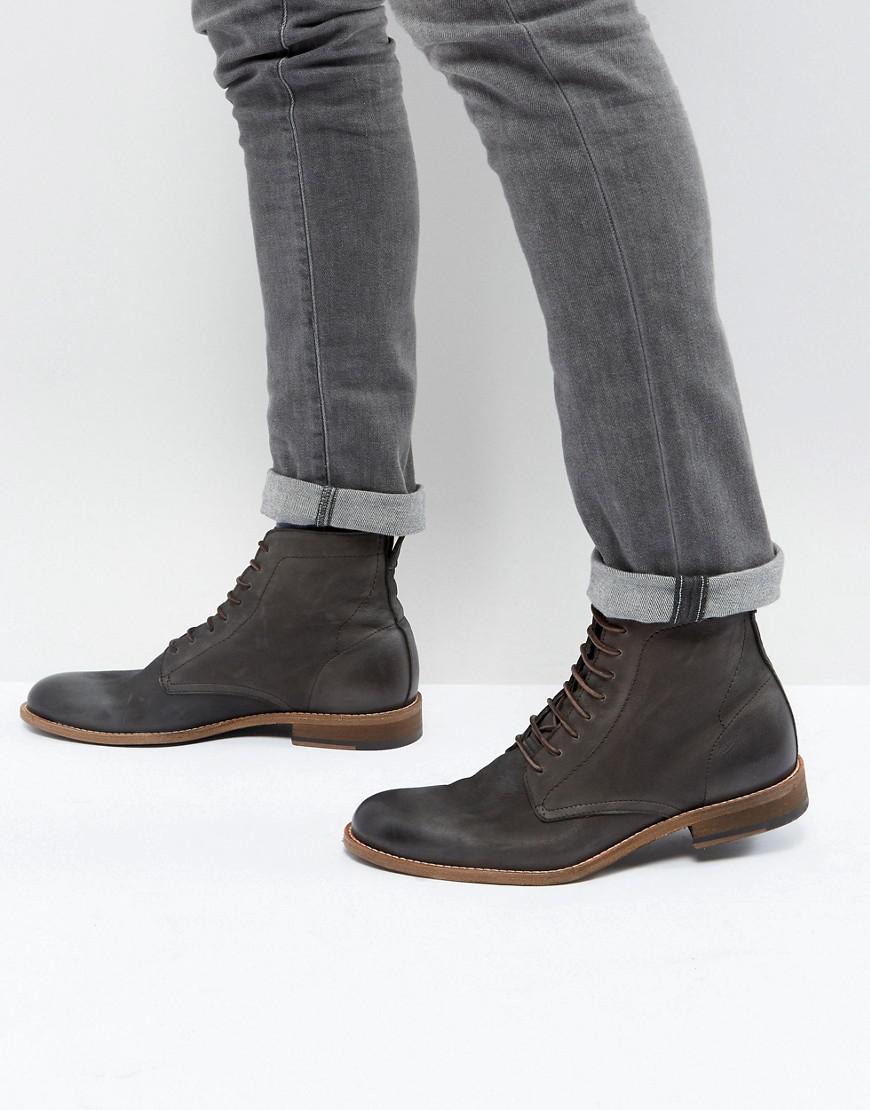 hugo boss lace up boots