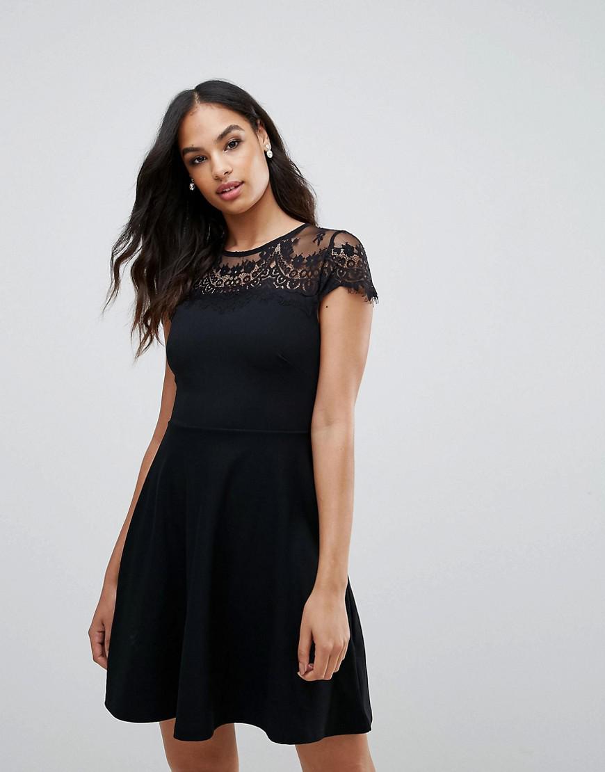 lipsy lace skater dress