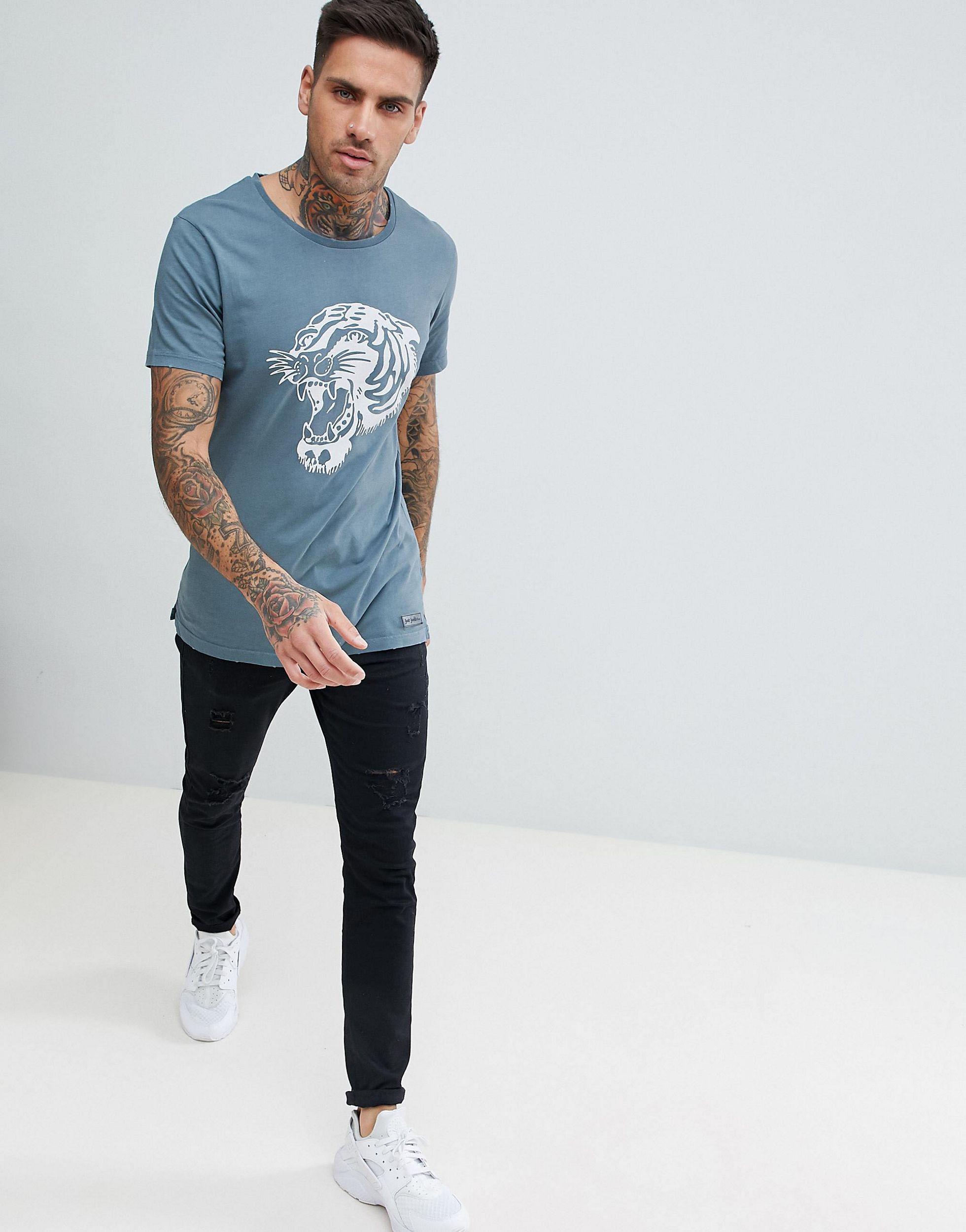 Anna Blue Dames Shirt met panterprint Blauw | Anna van Toor