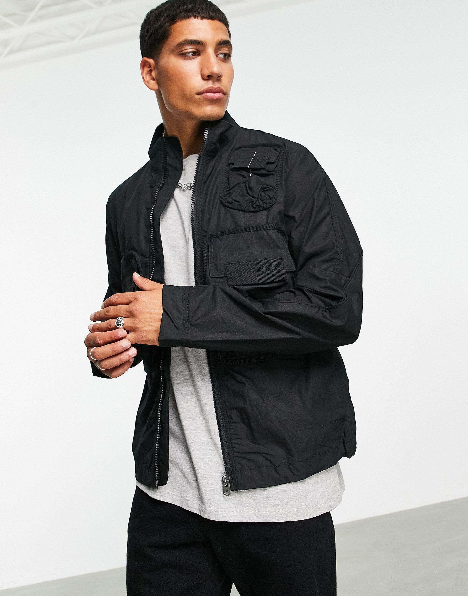 raw bomber jacket