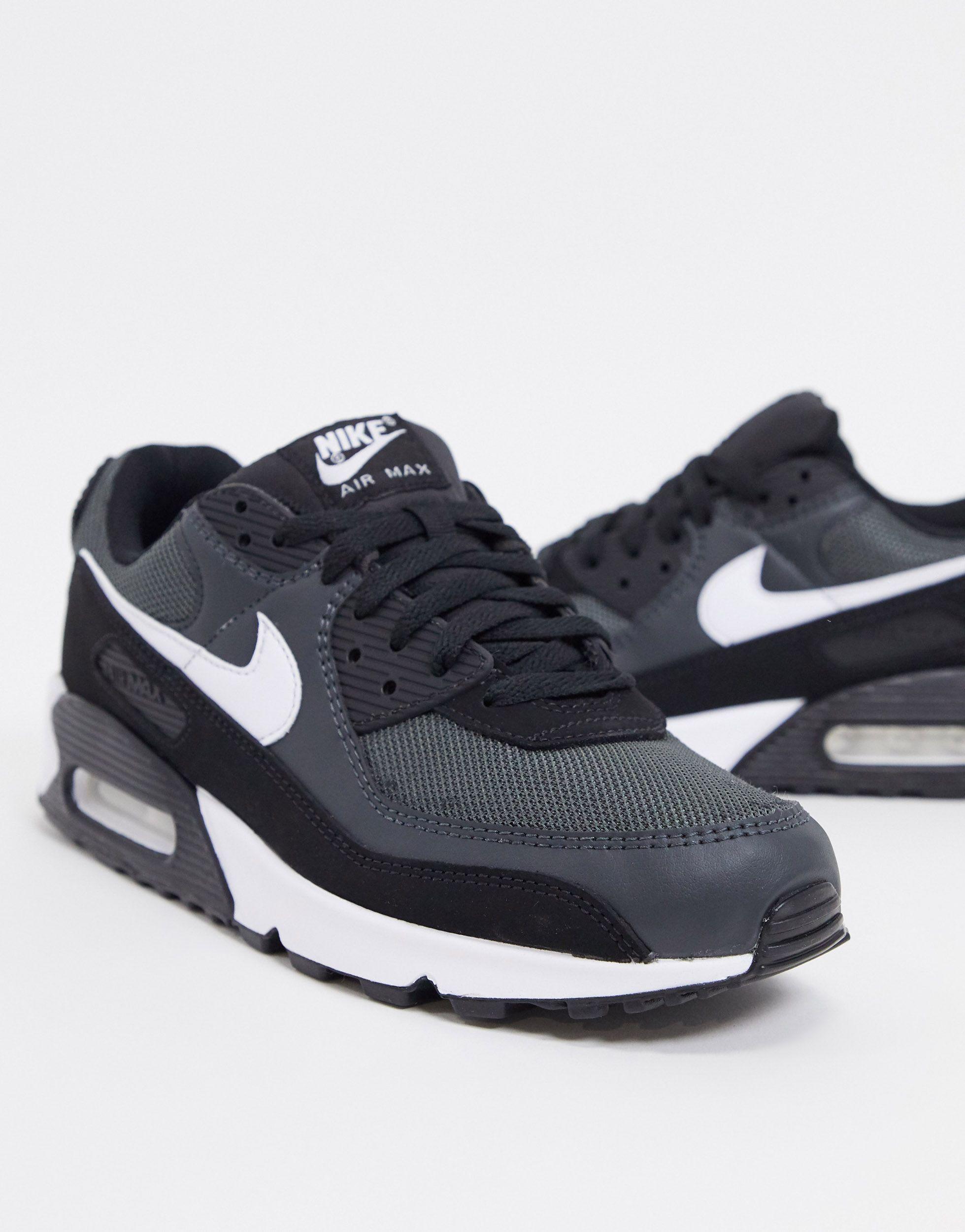 mens black 'air max 90 trainers