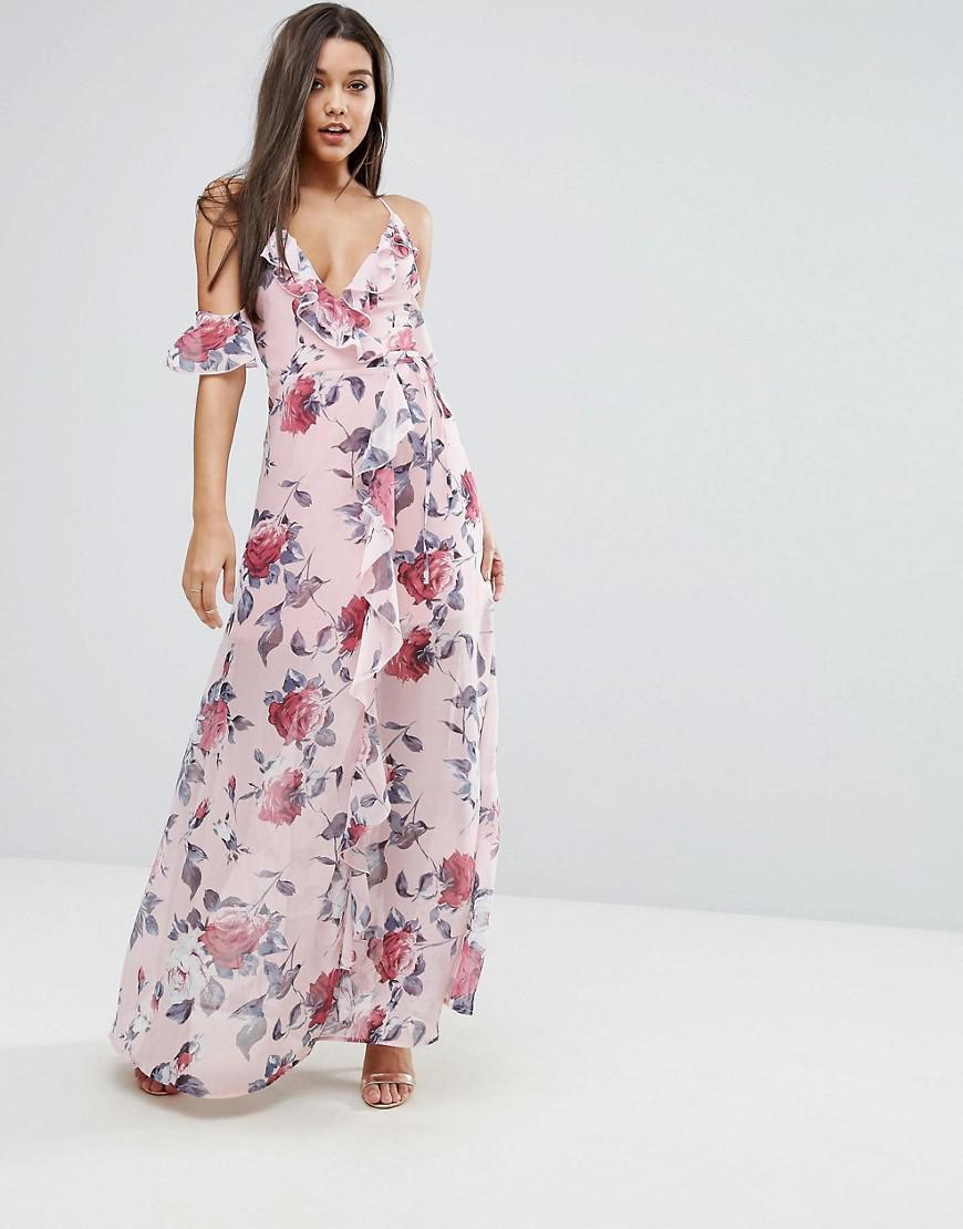 lipsy pink floral dress