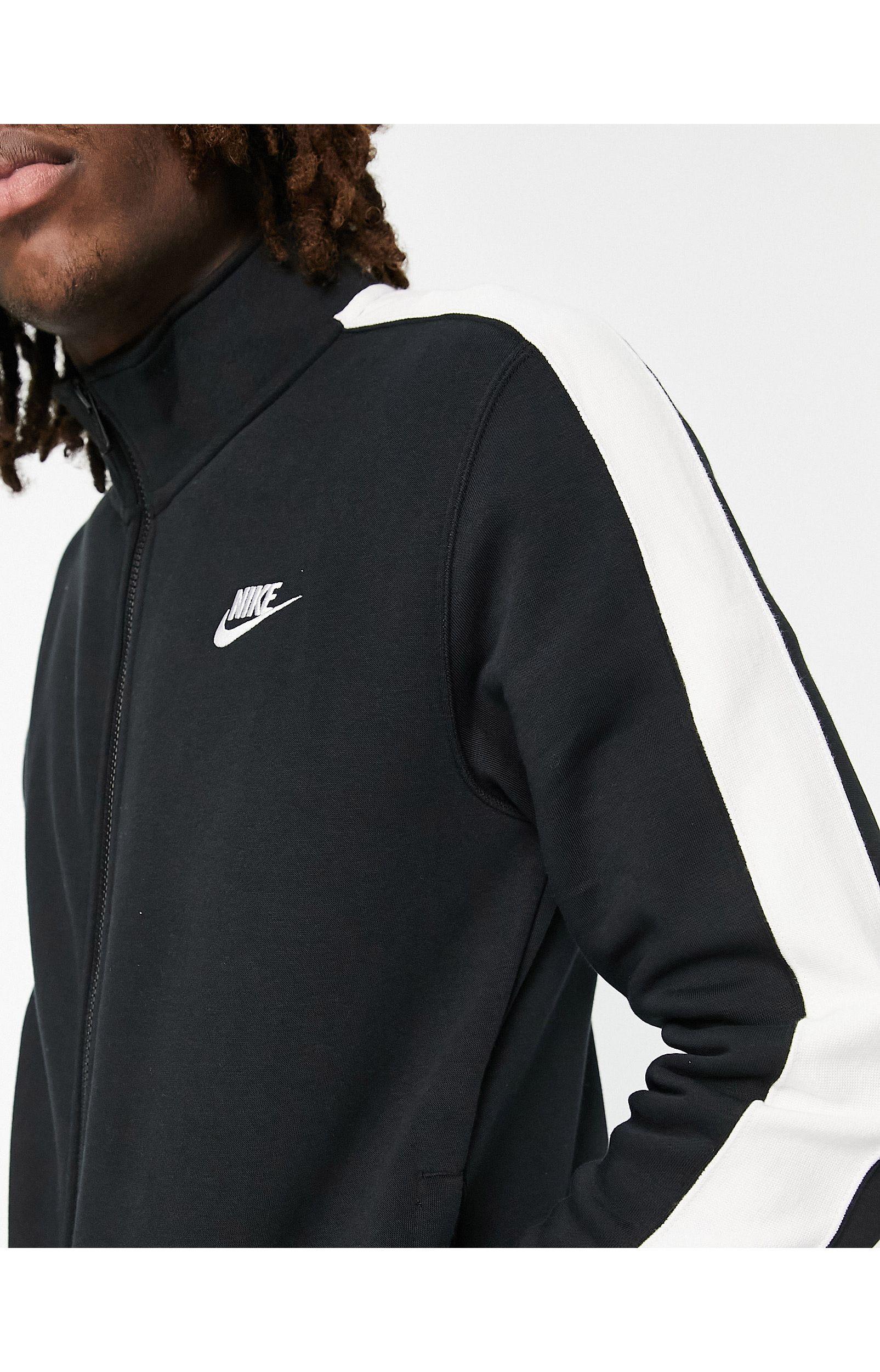 igualdad Horror mosaico Nike Sportswear Club Fleece Track Jacket in Black for Men | Lyst