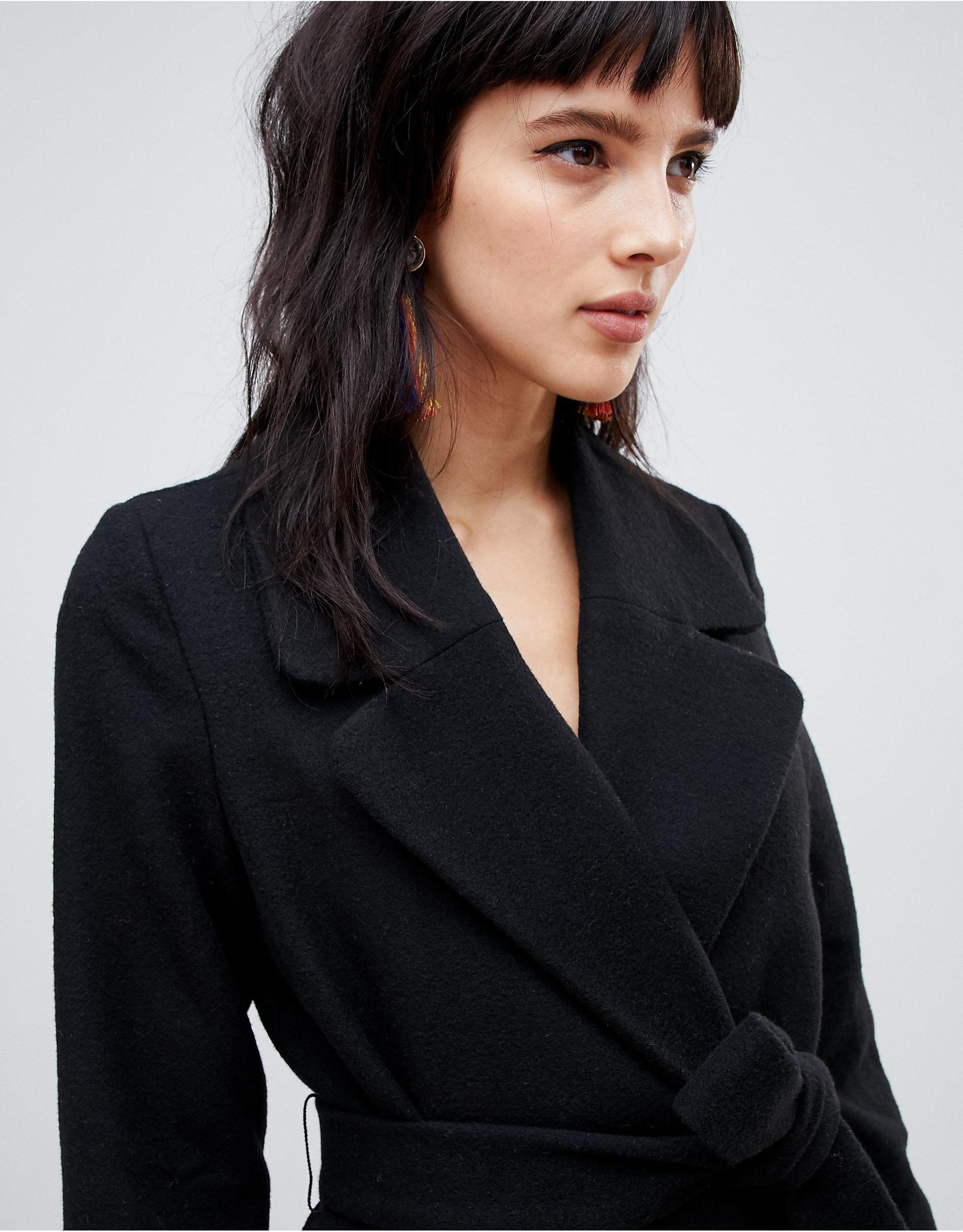 Abrigo Stradivarius de Denim de color Negro | Lyst