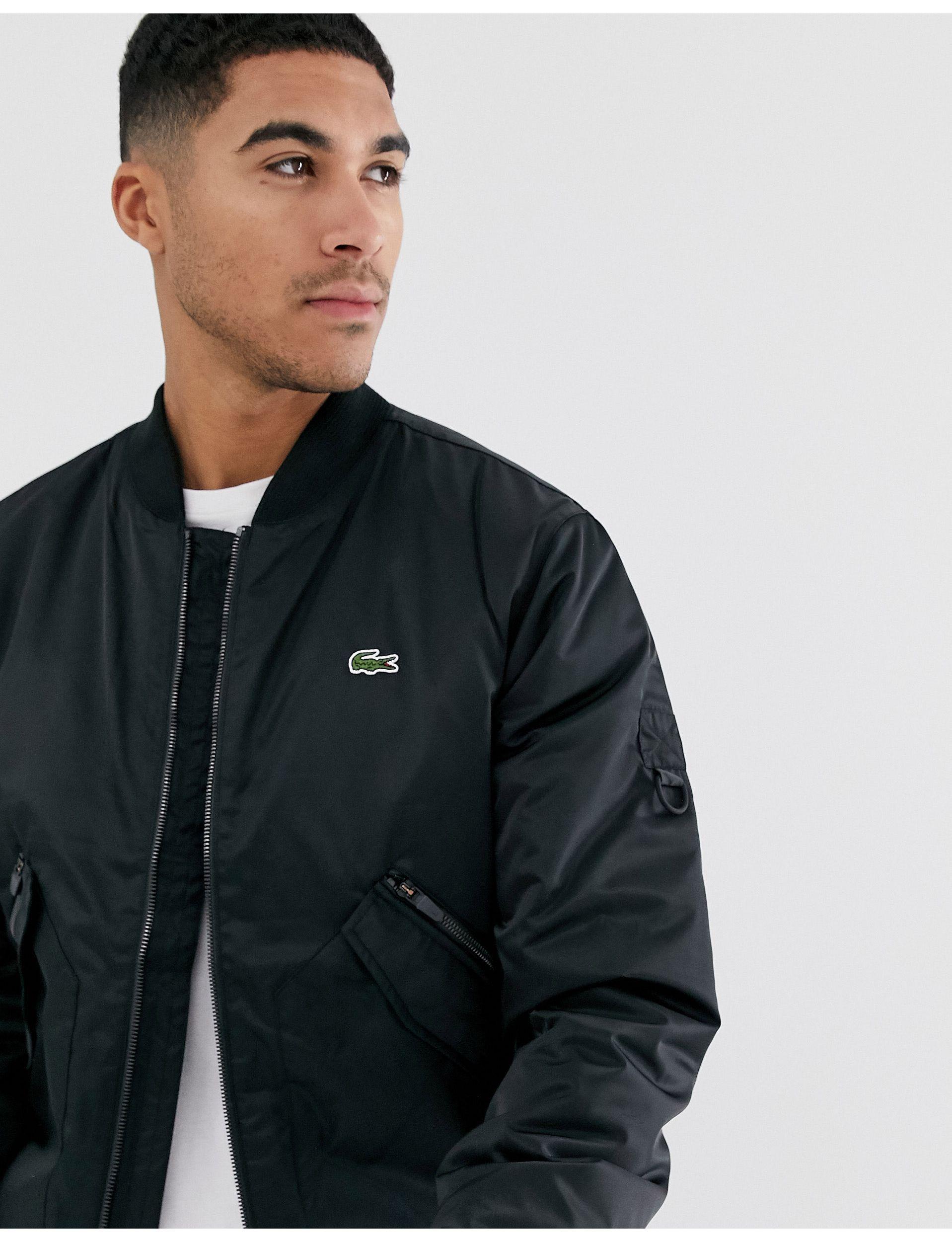 Lacoste Synthetic Bomber Jacket in 