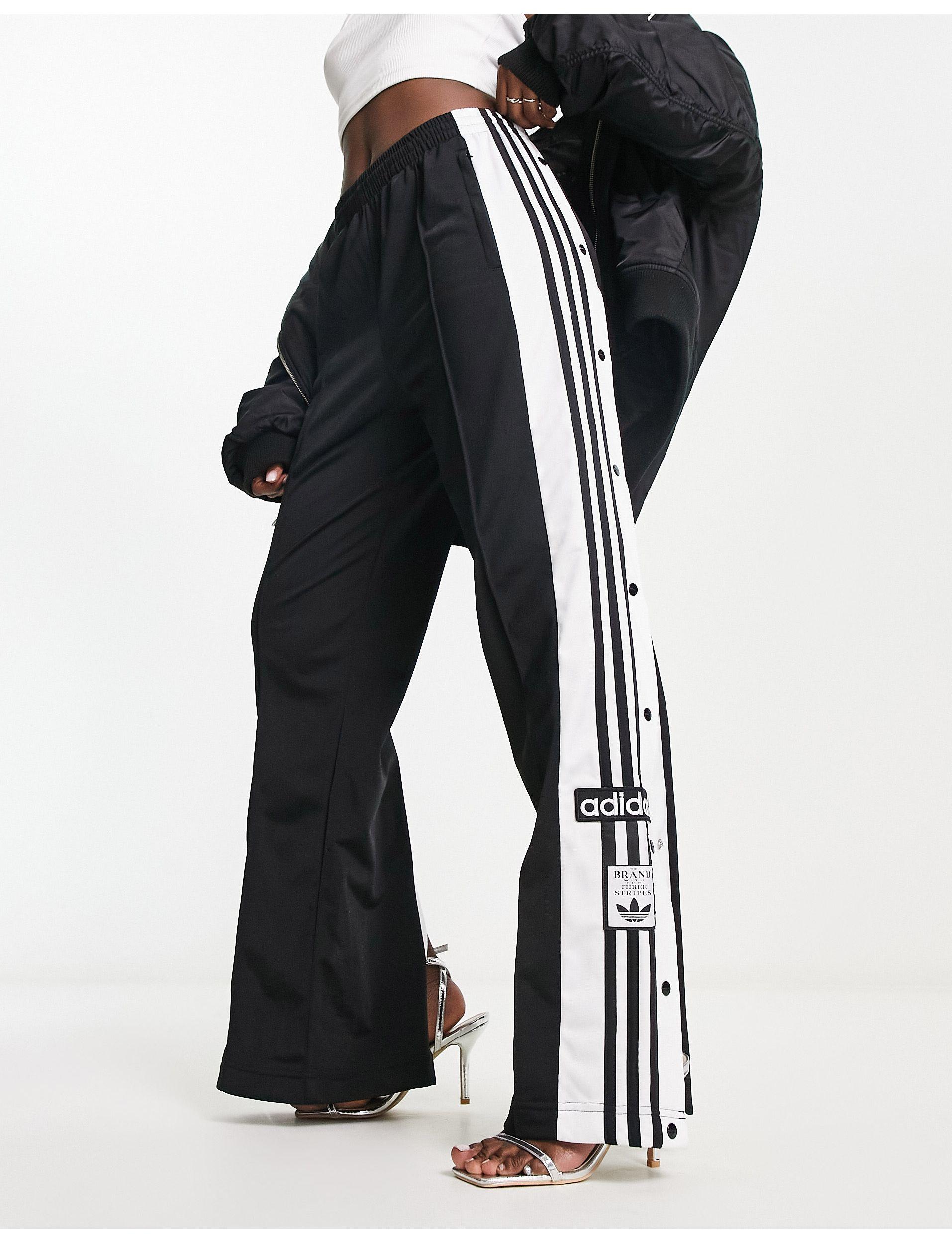 adidas Originals Adibreak Side Popper Track Pants in Black | Lyst UK