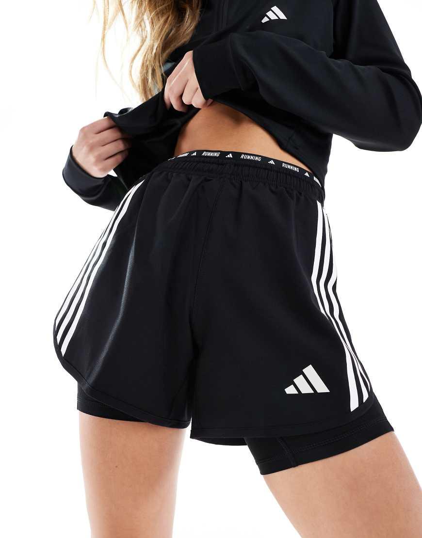 adidas Originals Adidas Running Own The Run 2 in 1 Shorts in Black Lyst UK