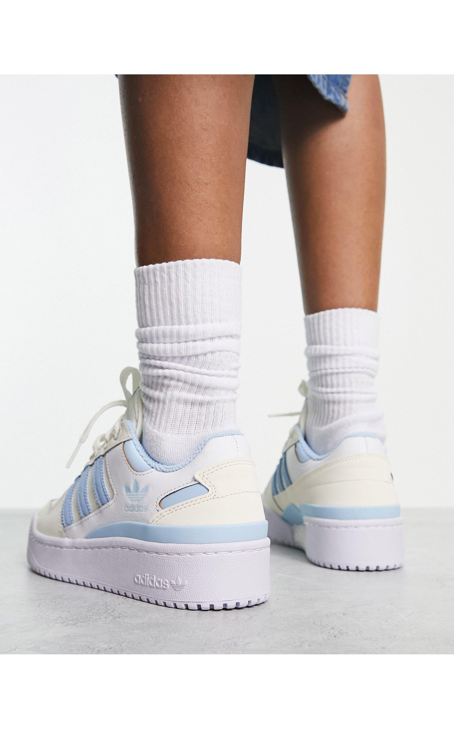 Forum bold - sneakers a righe bianche e blu di adidas Originals in Bianco |  Lyst