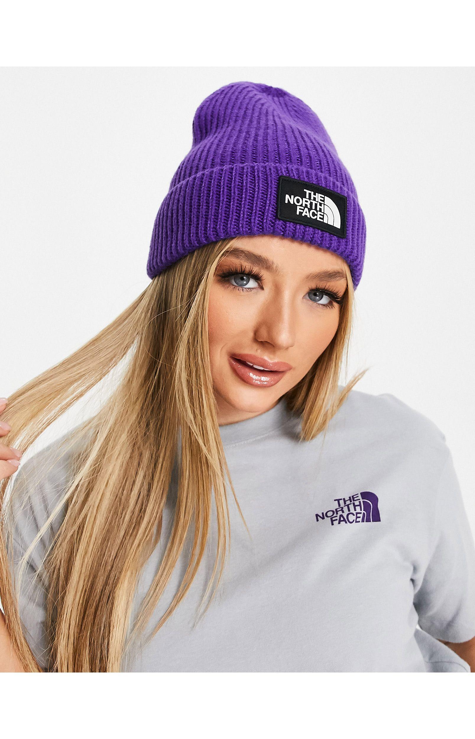 The North Face Logo Cuffed Beanie in 