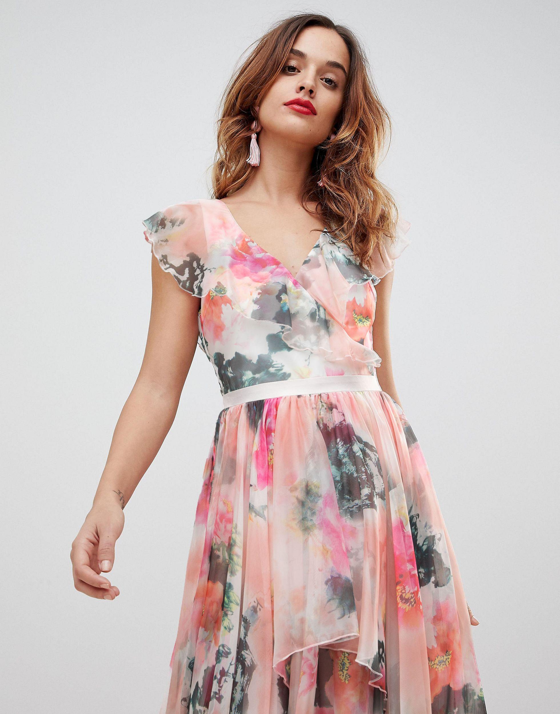yas floral maxi dress