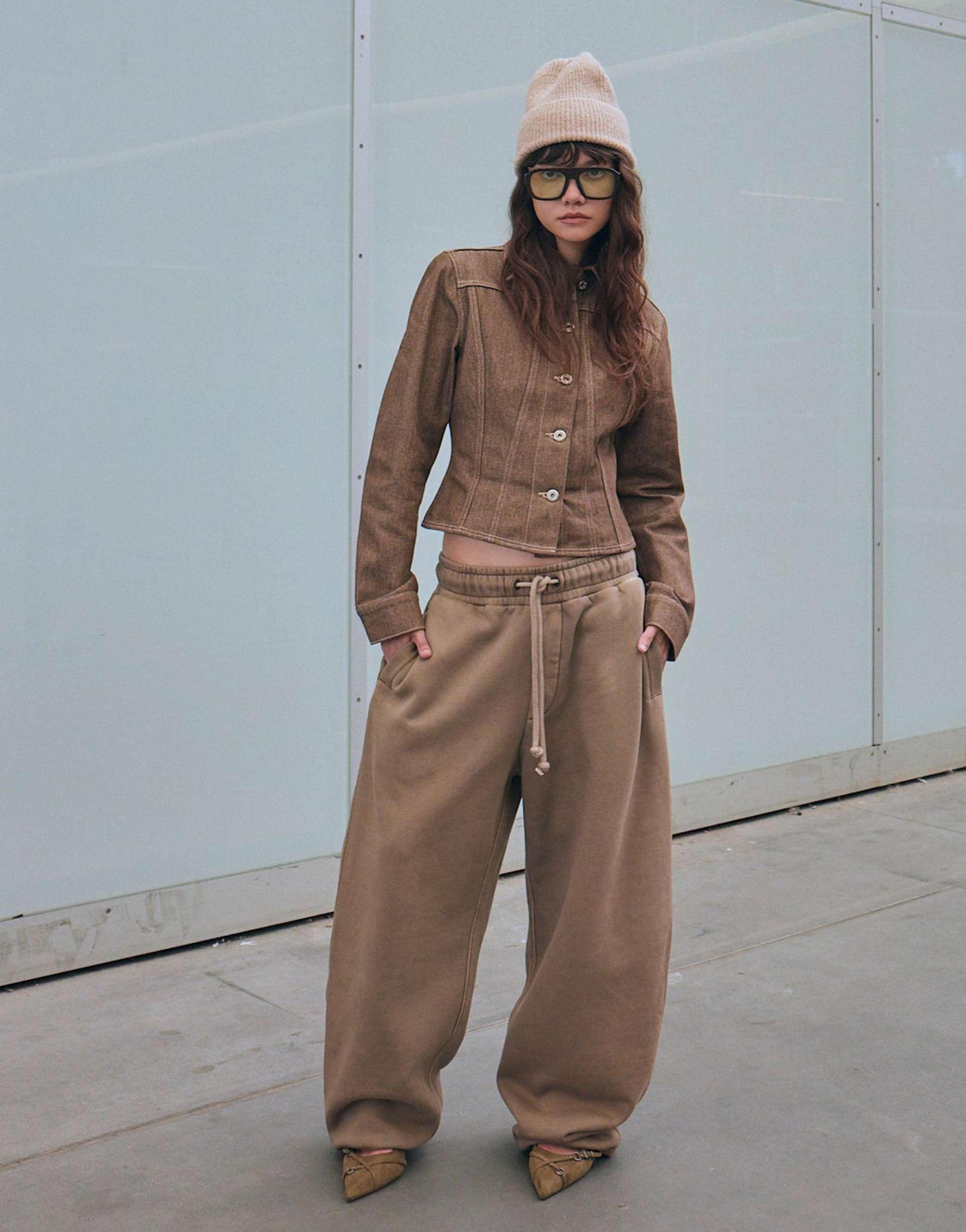 Pantalons coupe droite Bershka pour femme Réductions en ligne