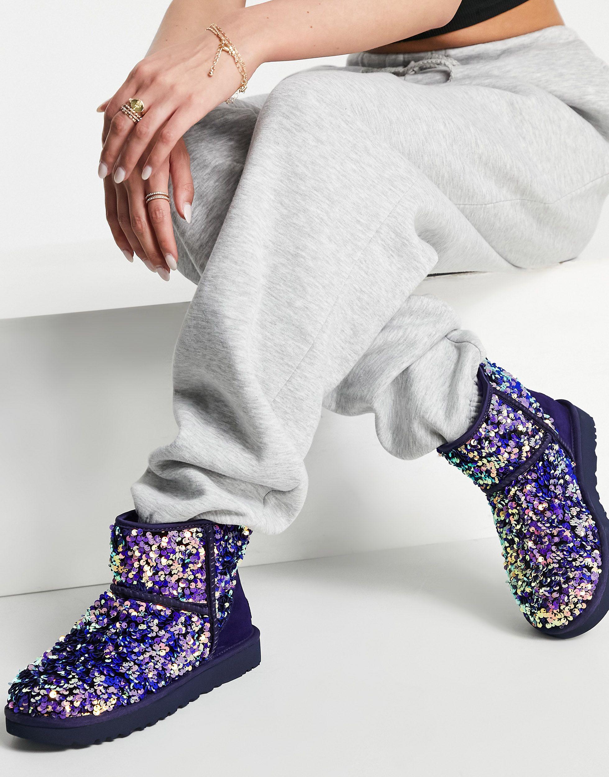 pink sequin uggs boots