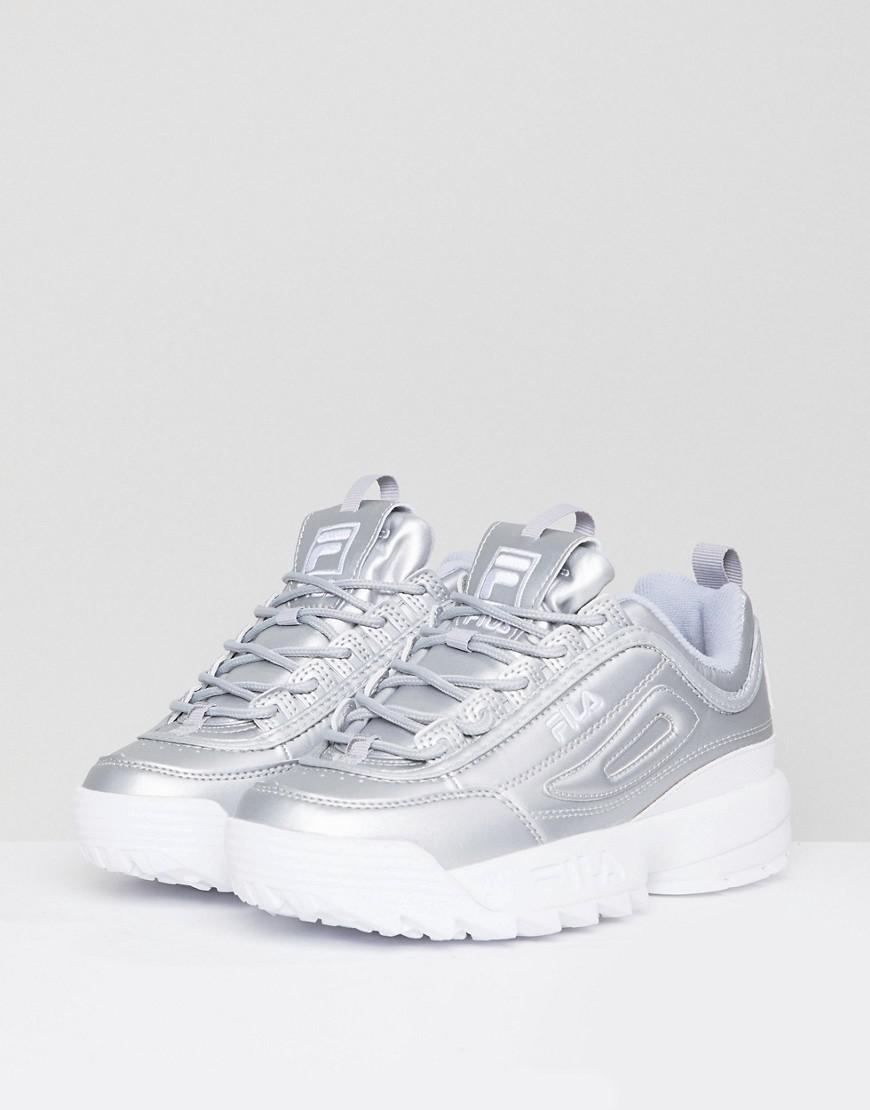 fila silver sneakers