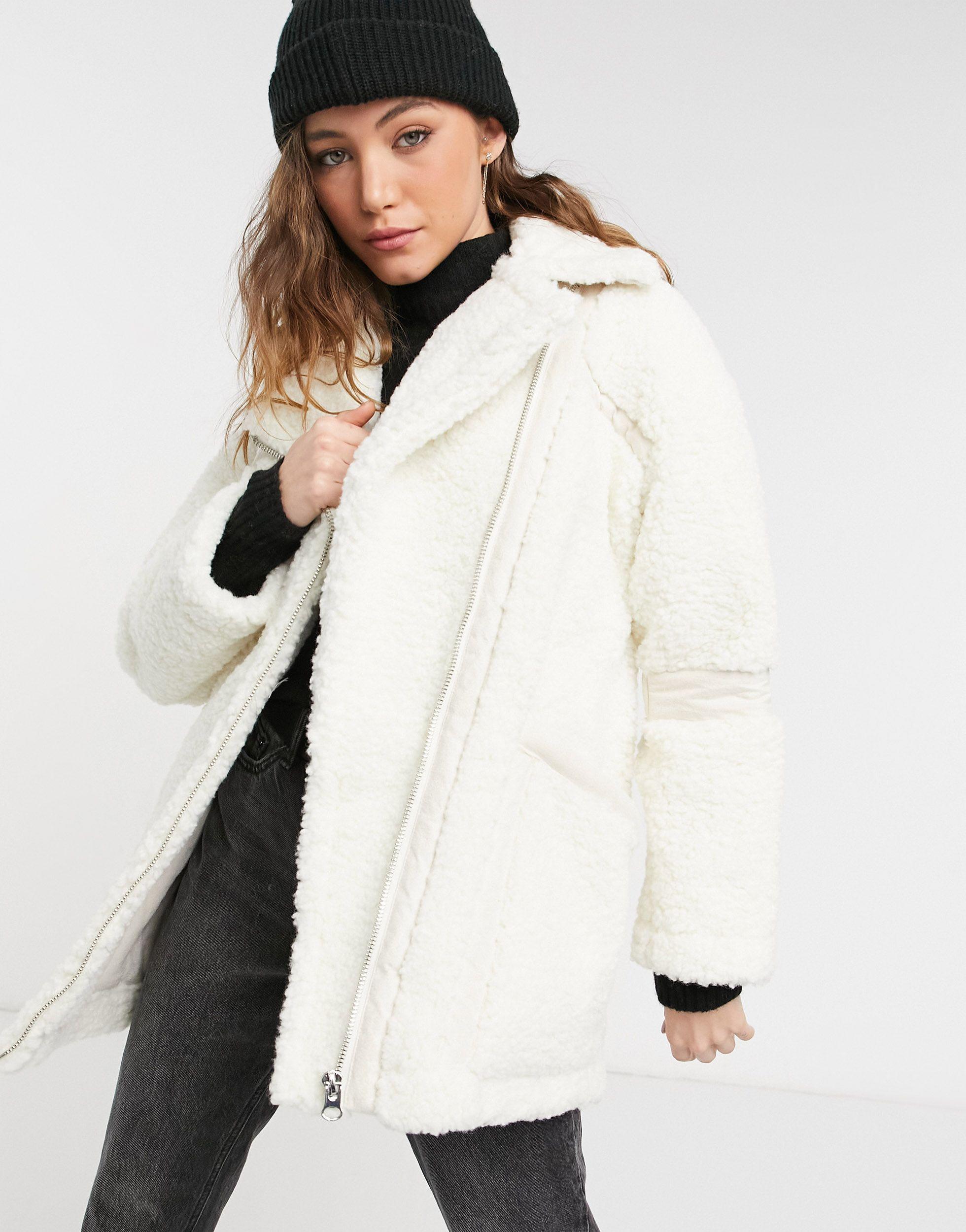topshop shearling