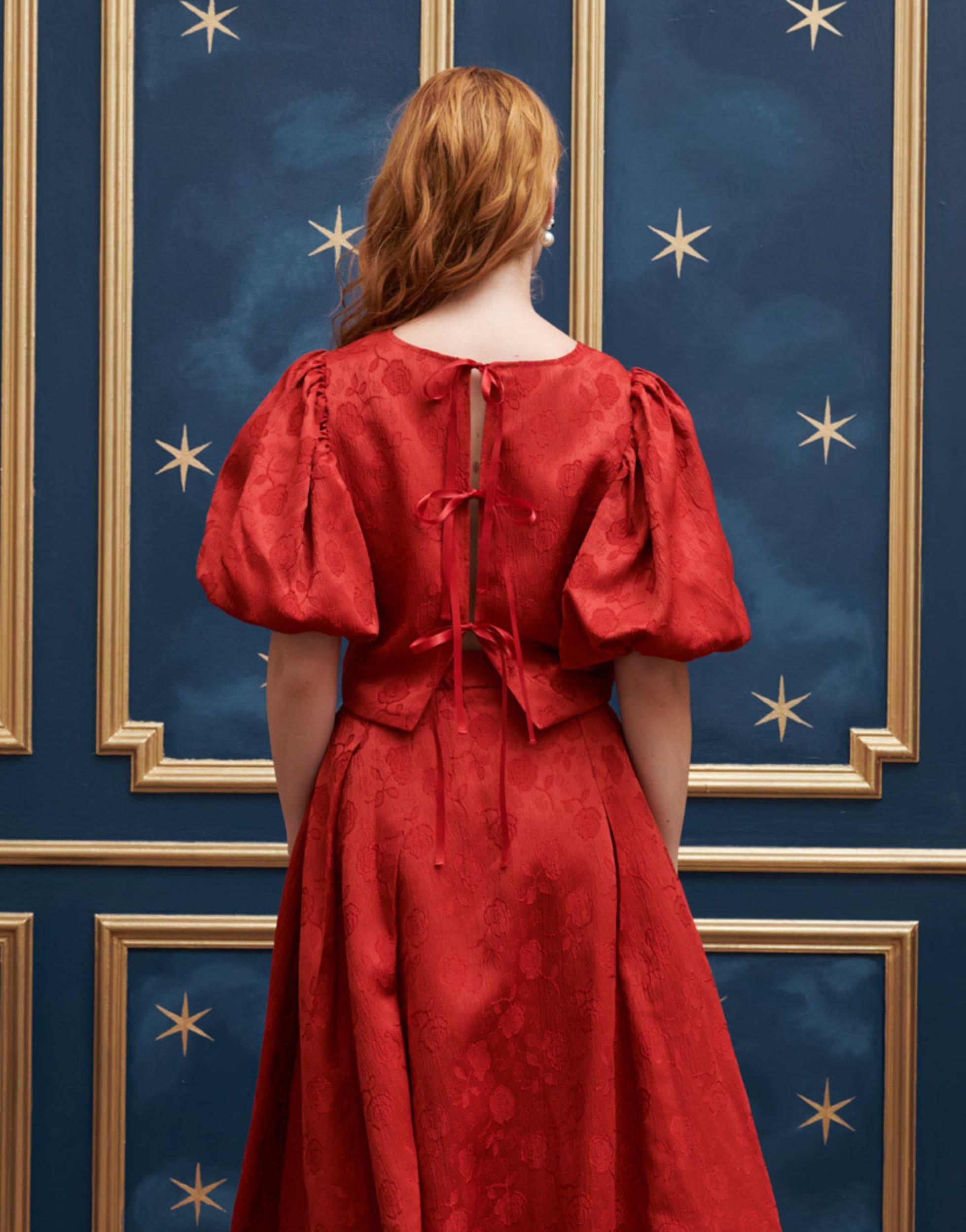 Sister Jane Jacquard Top Co-ord in Red | Lyst