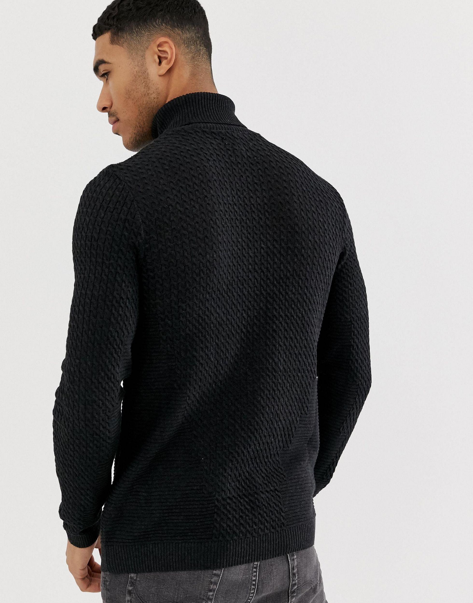 muscle fit mens jumper