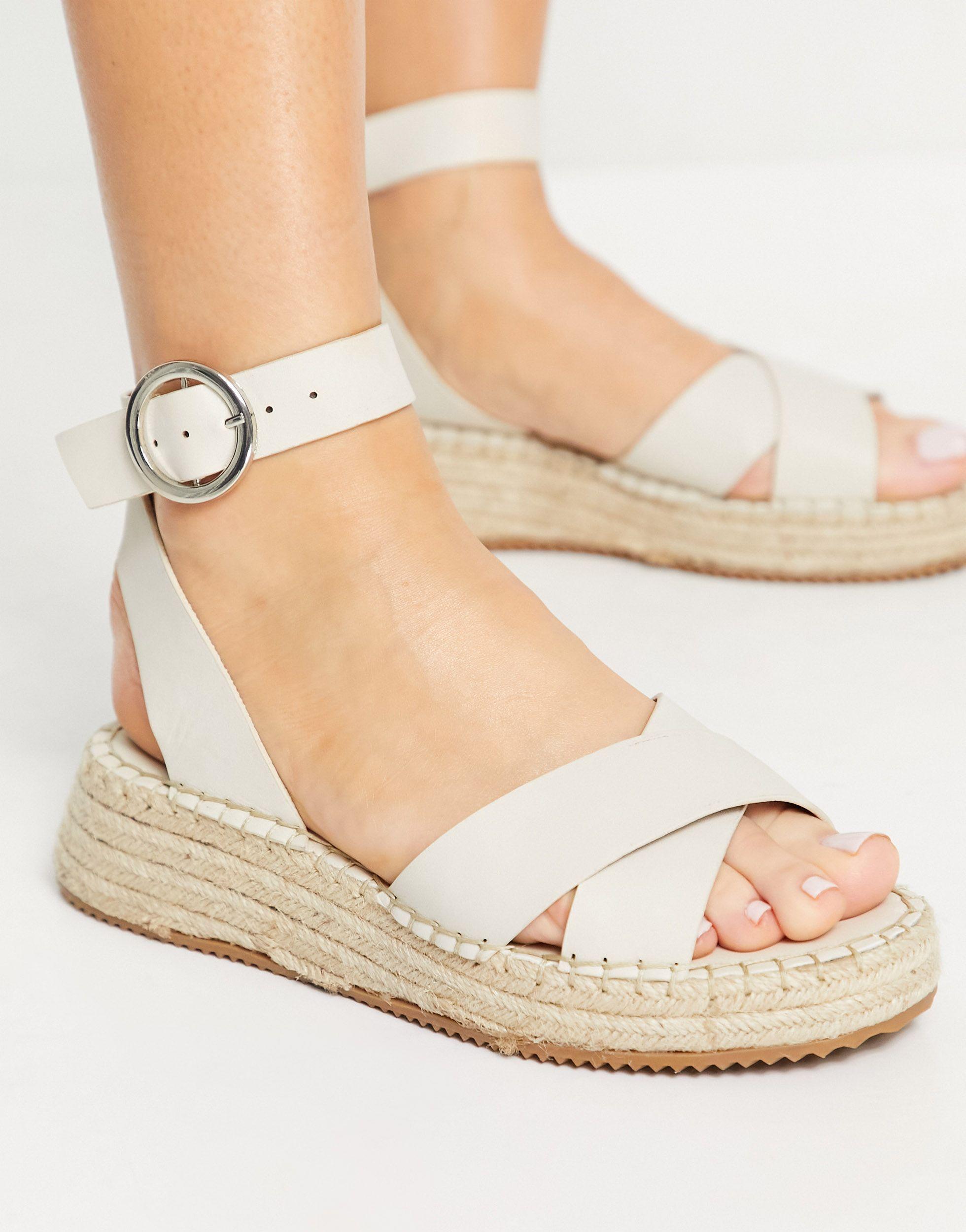 TOPSHOP Peanut Espadrille in Natural | Lyst