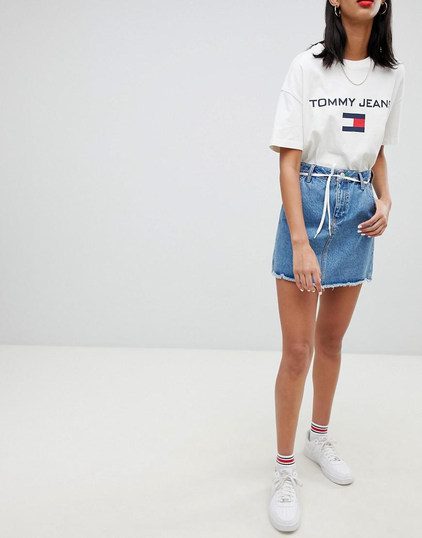 Tommy Hilfiger Tommy Jean 90s Capsule 5.0 Denim Skirt in Blue - Lyst