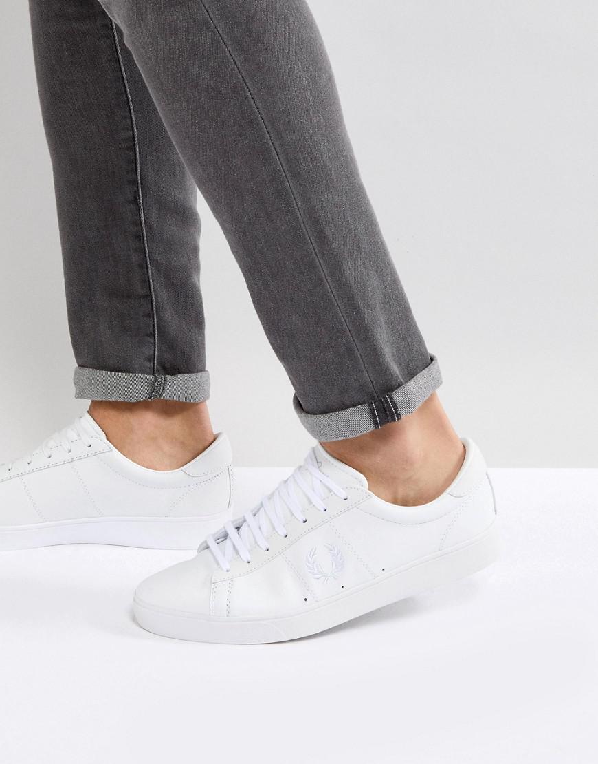 fred perry deuce leather white
