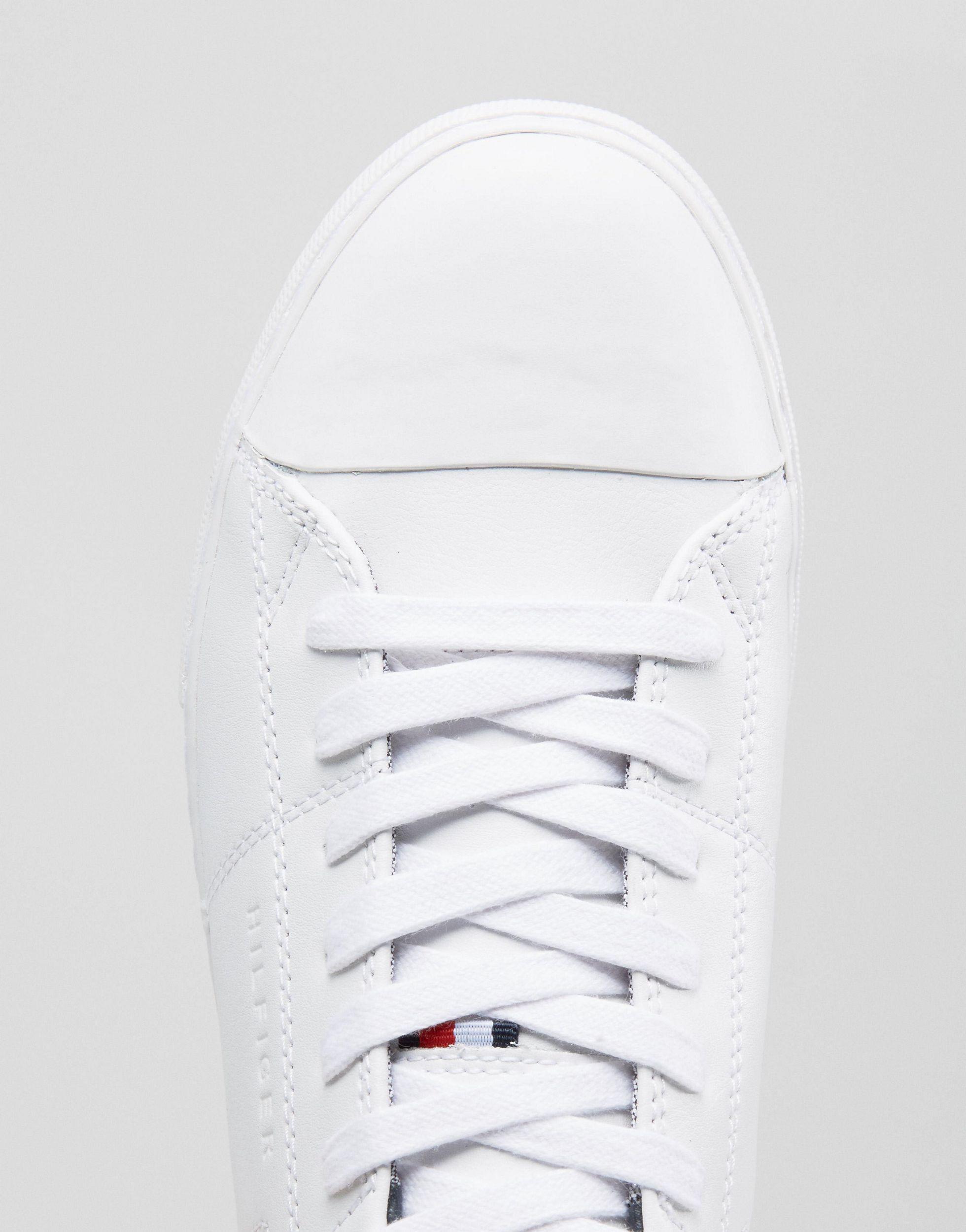 Tommy Hilfiger Jay Leather Sneakers in White for Men - Lyst