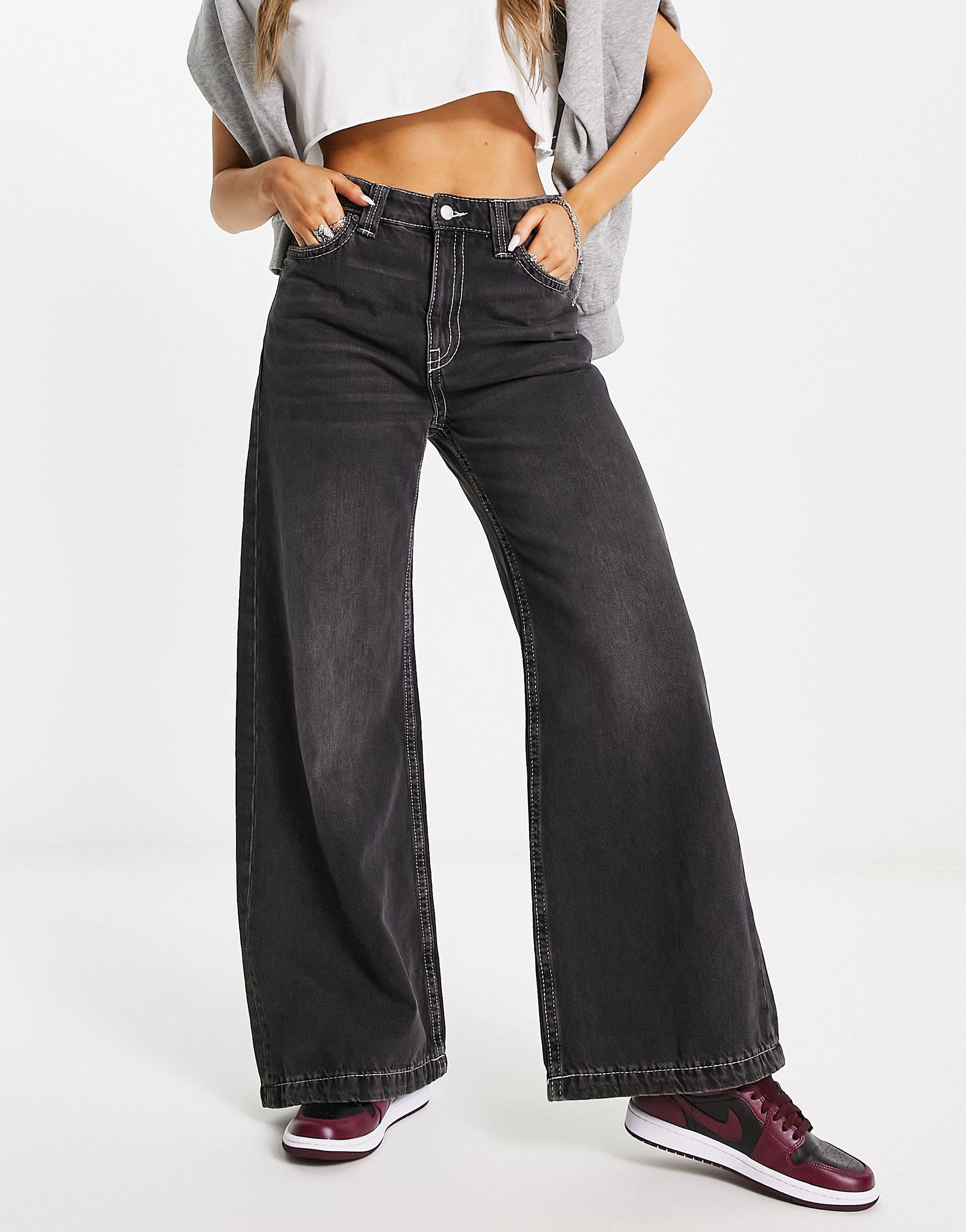 Weekday Duchess Low Rise Baggy Fit Jeans In Blue Lyst