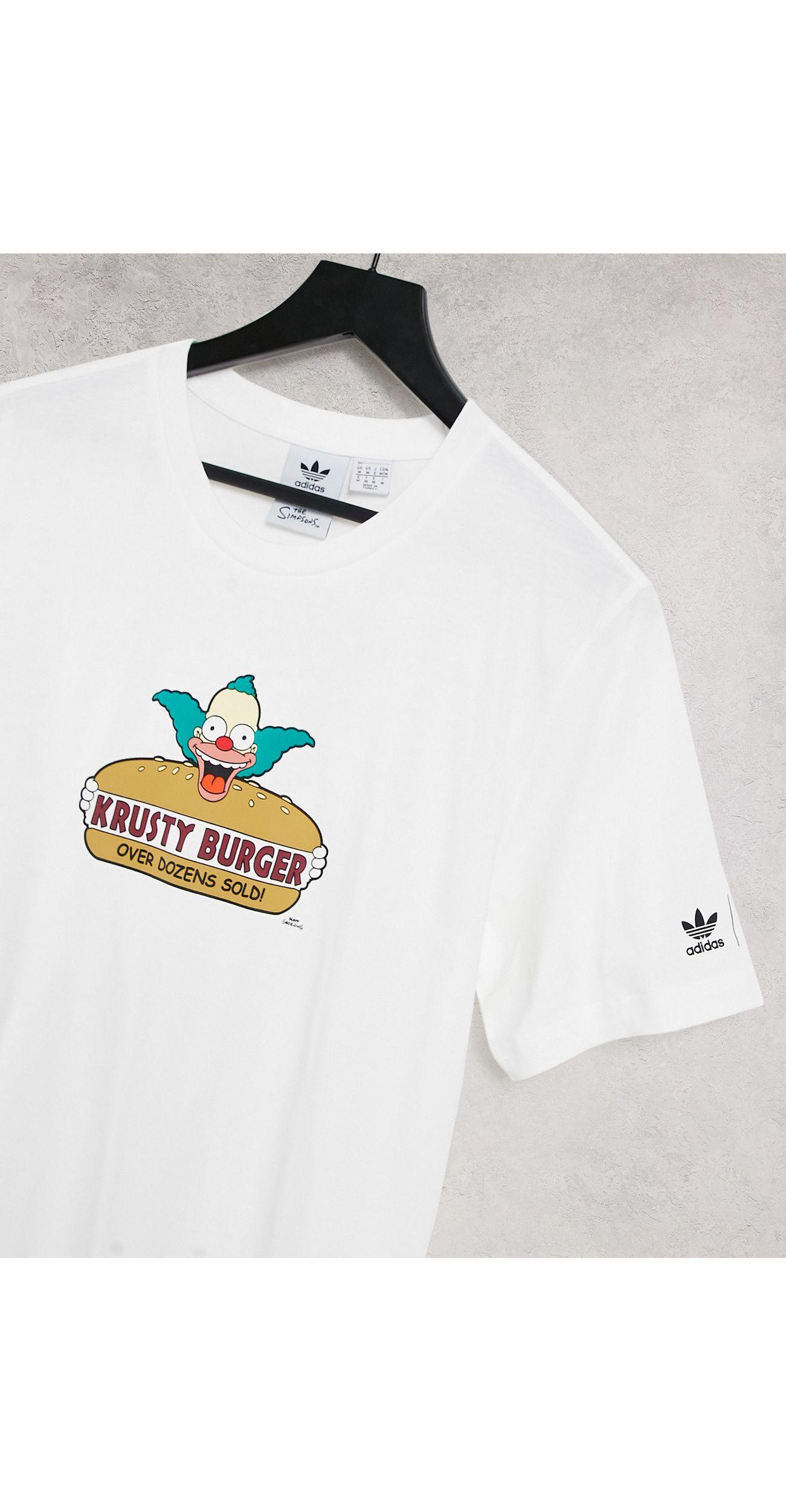 adidas krusty burger t shirt