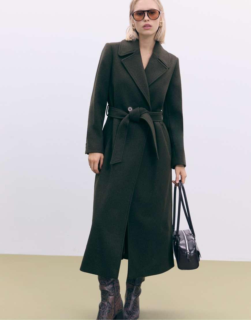 Cappotto Verde Cappotto Zebrato Stradivarius Cappotto Midi