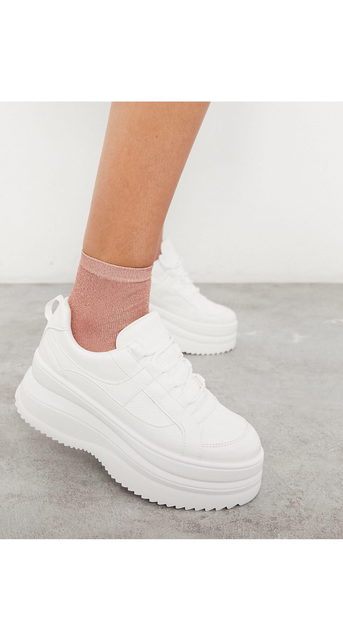 TOPSHOP Rubber Chunky Flatform Trainer 
