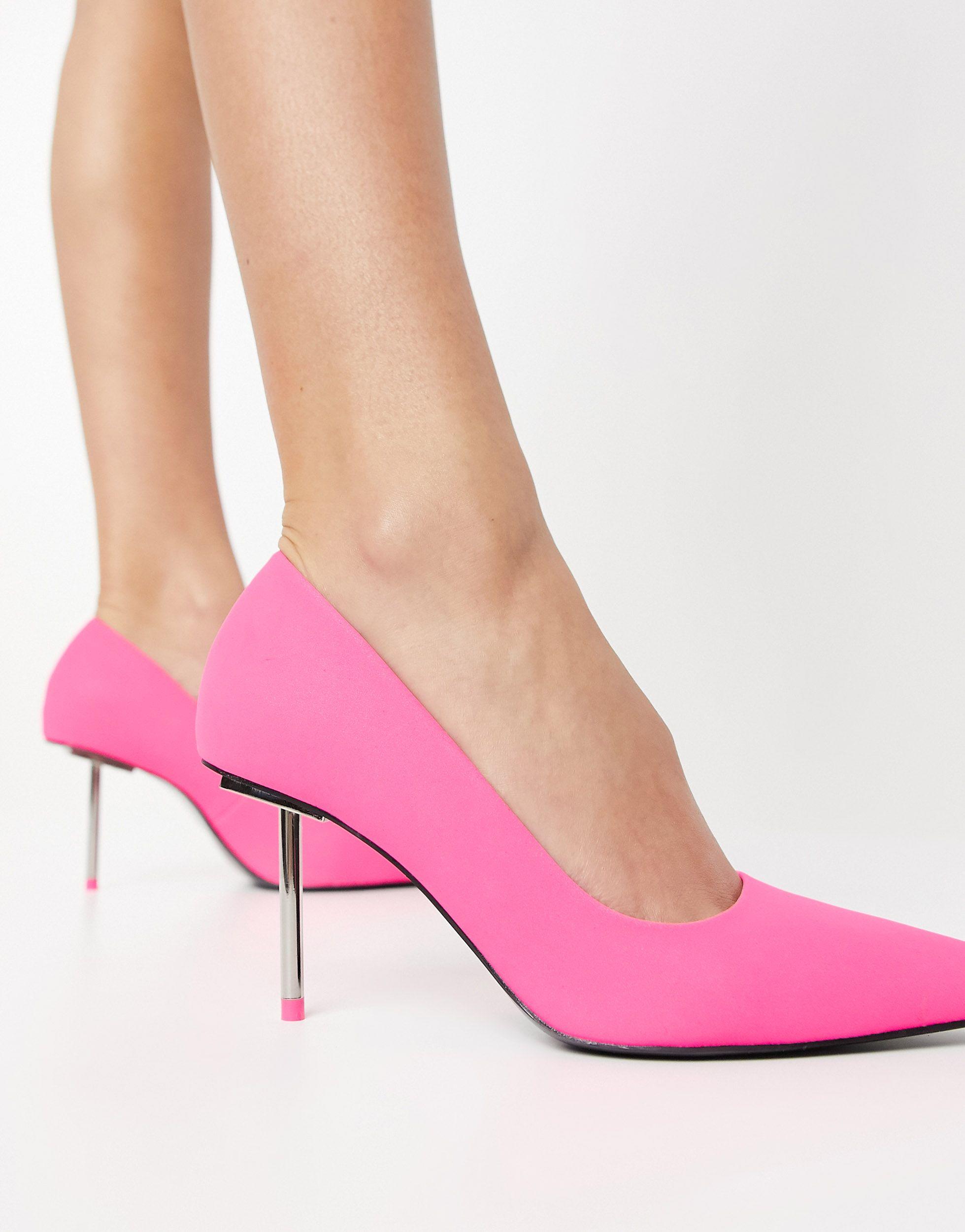 SEXY DÉCOLLETÉ APERTE donna vernice rosa fuxia fluo 36 open toe tacco 13,5  cm EUR 20,00 - PicClick IT