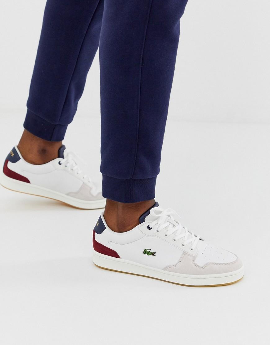 Lacoste Leather Masters Trainers in White for Men | Lyst Australia
