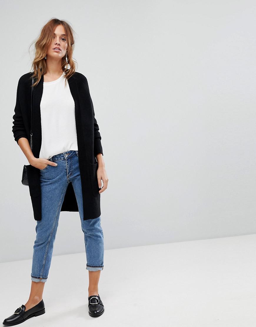 warehouse black cardigan