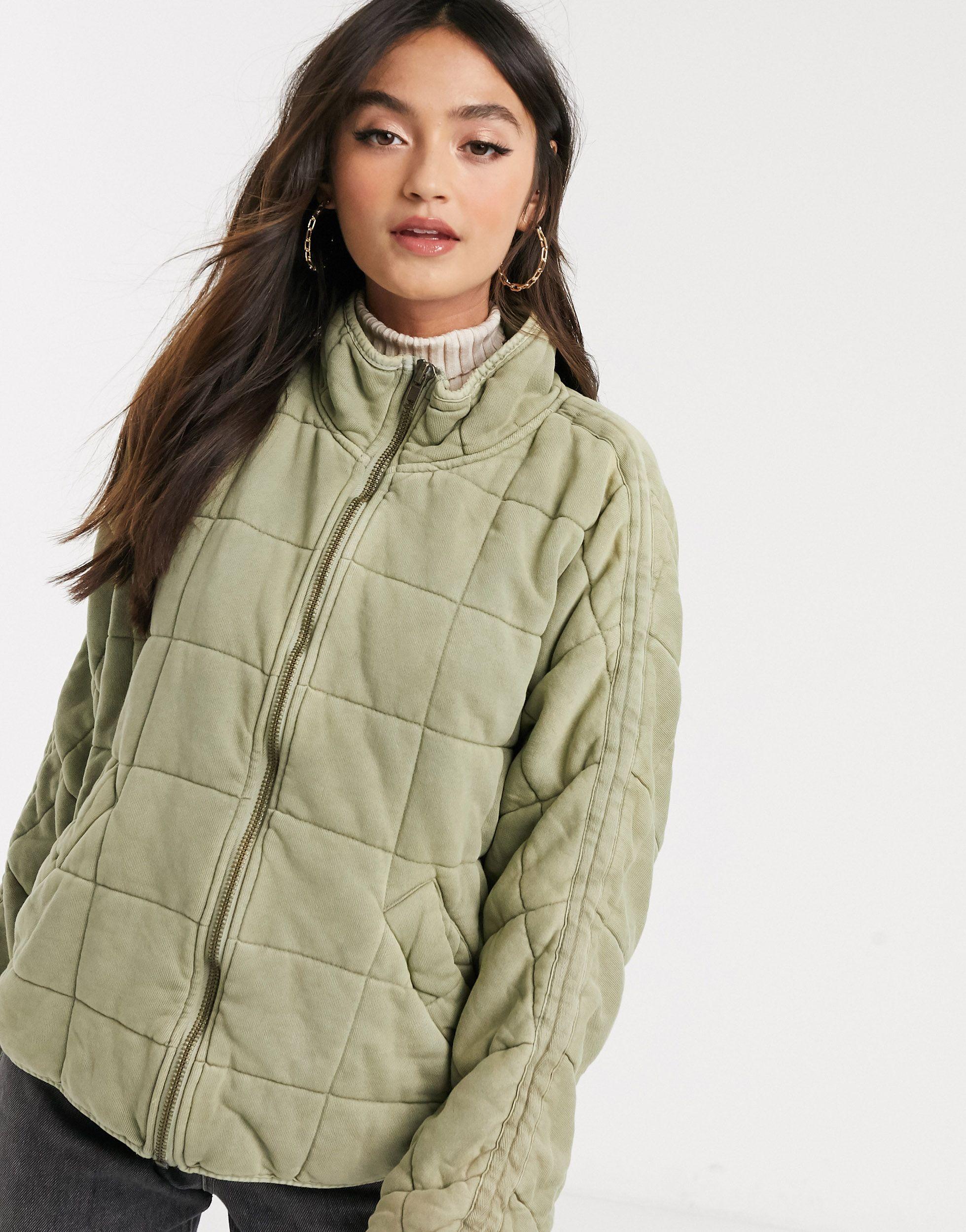 free people women's dolman quilted jacket