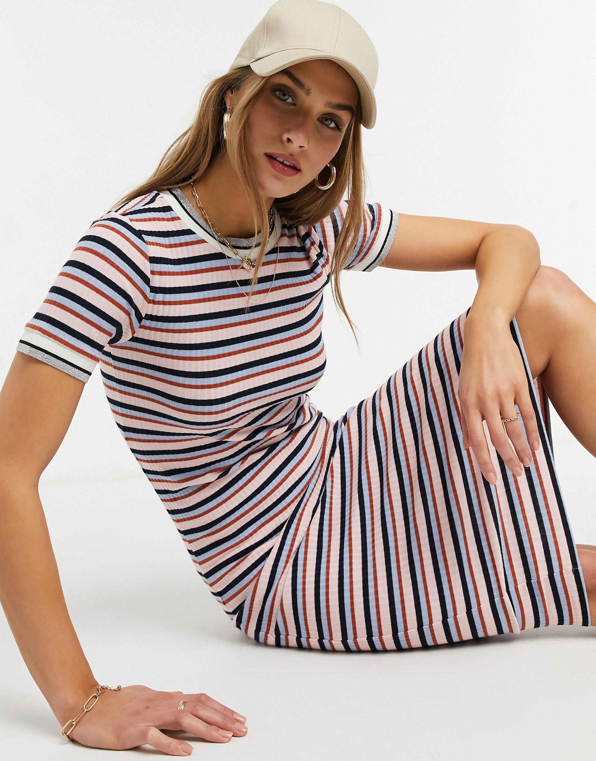 short sleeve jersey maxi dress
