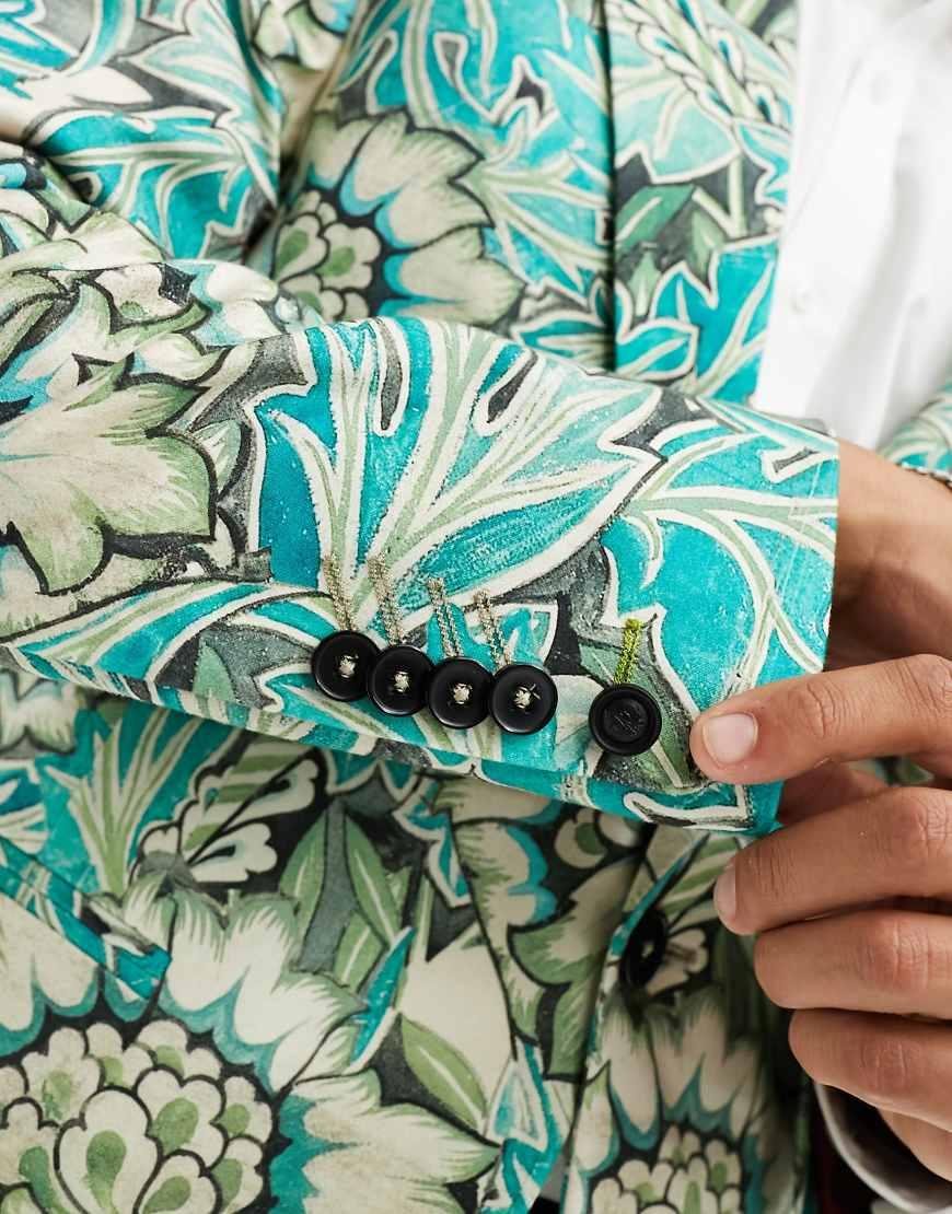 Twisted Tailor Morris Floral Suit Jacket in Blue for Men Lyst UK