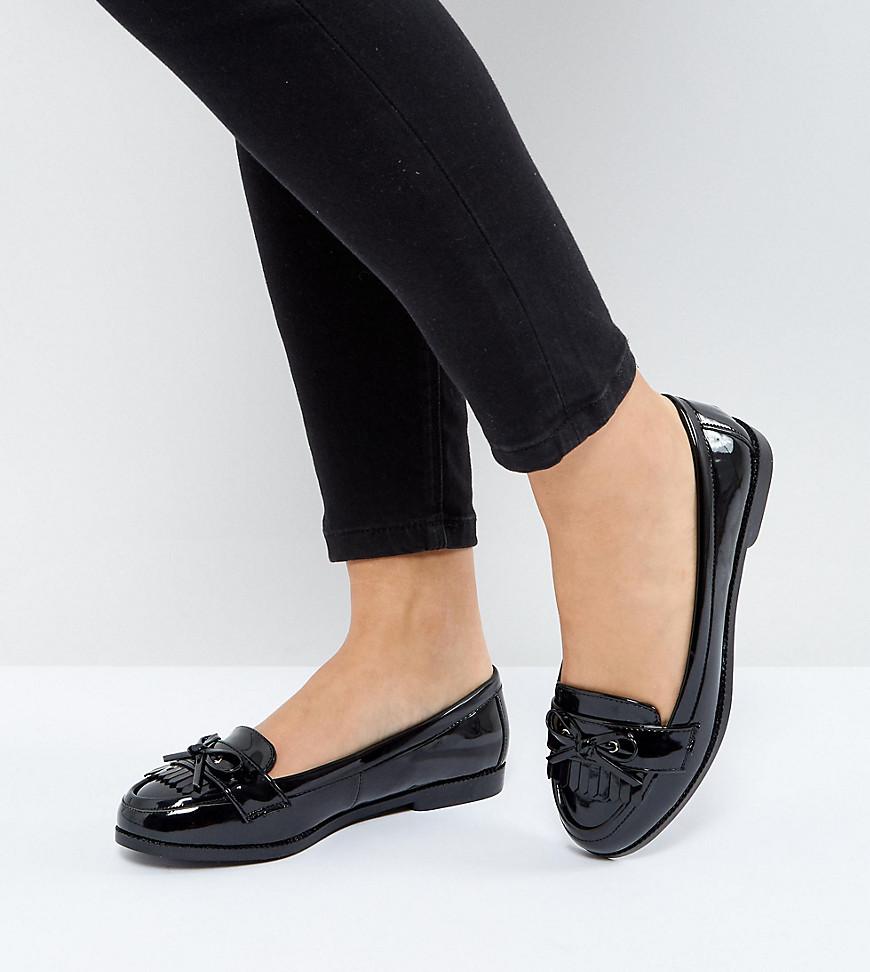 new look patent loafers