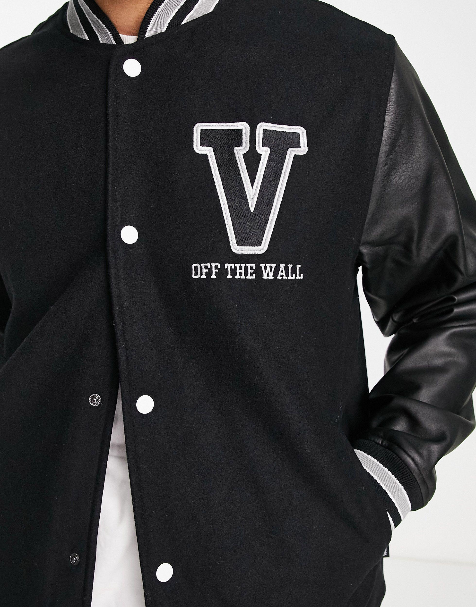 Vans League Varsity Jacket in Black for Men | Lyst UK