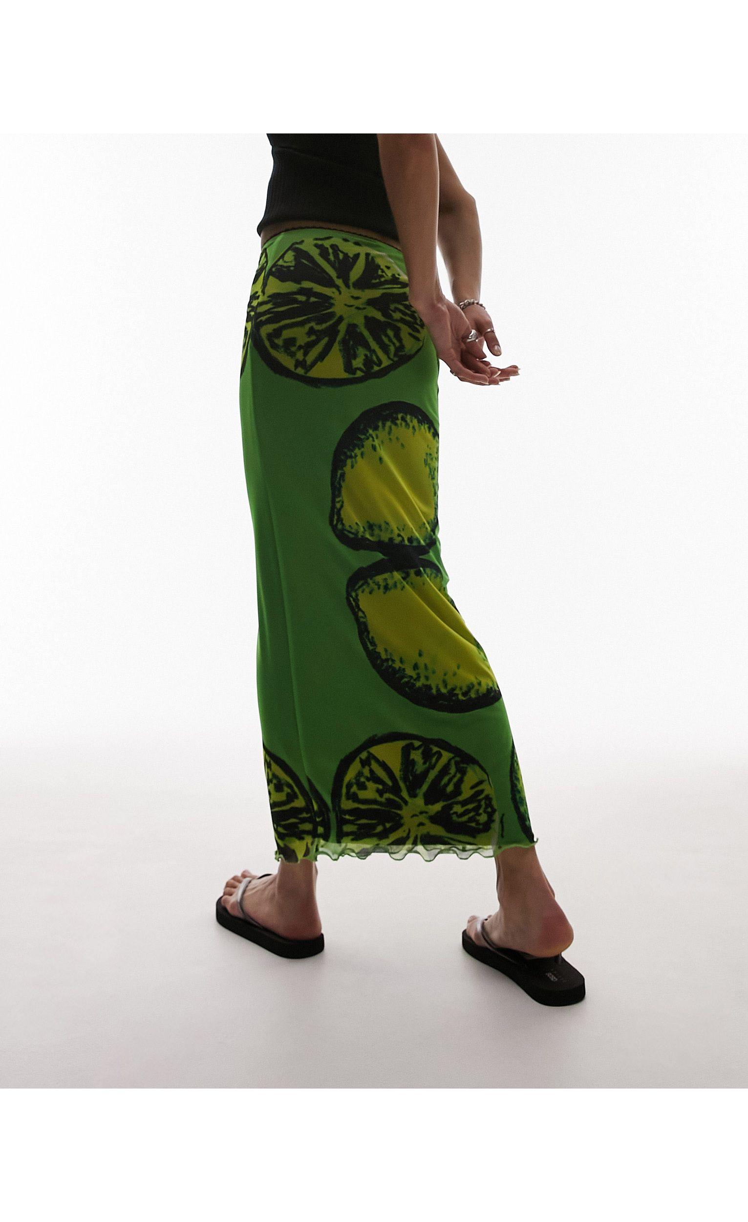 Topshop lemon deals print dress