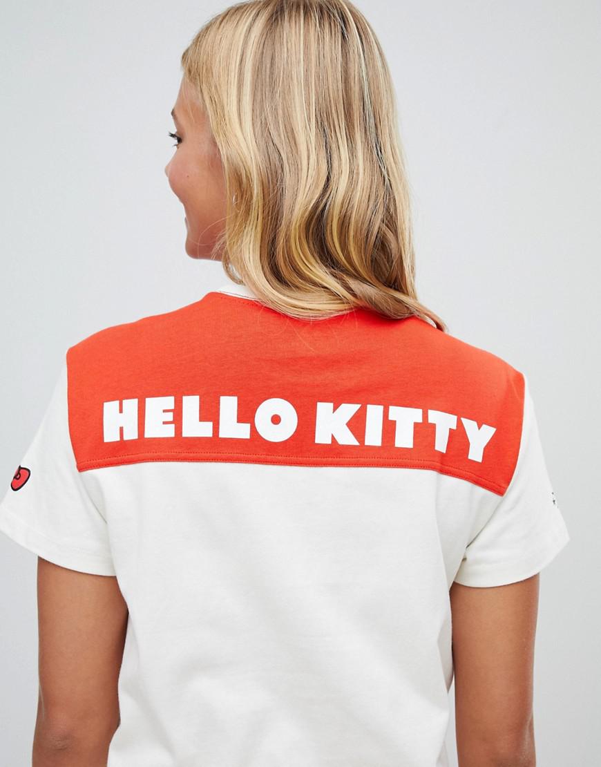 Meyella hoofdstad laden Converse X Hello Kitty Football T-shirt | Lyst
